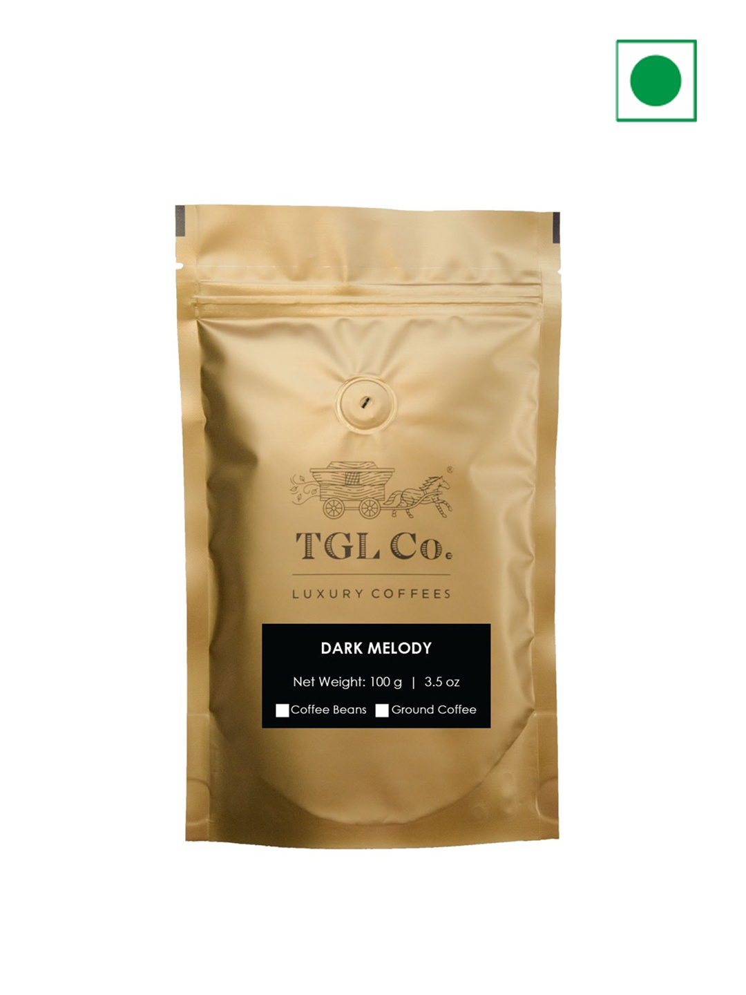 

TGL Co. Dark Melody Grounded Coffee Beans- 200gm, Coffee brown