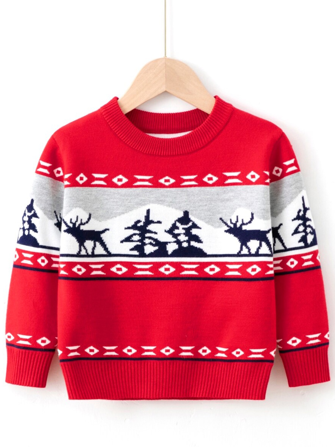 

StyleCast Boys Red Graphic Printed Pullover