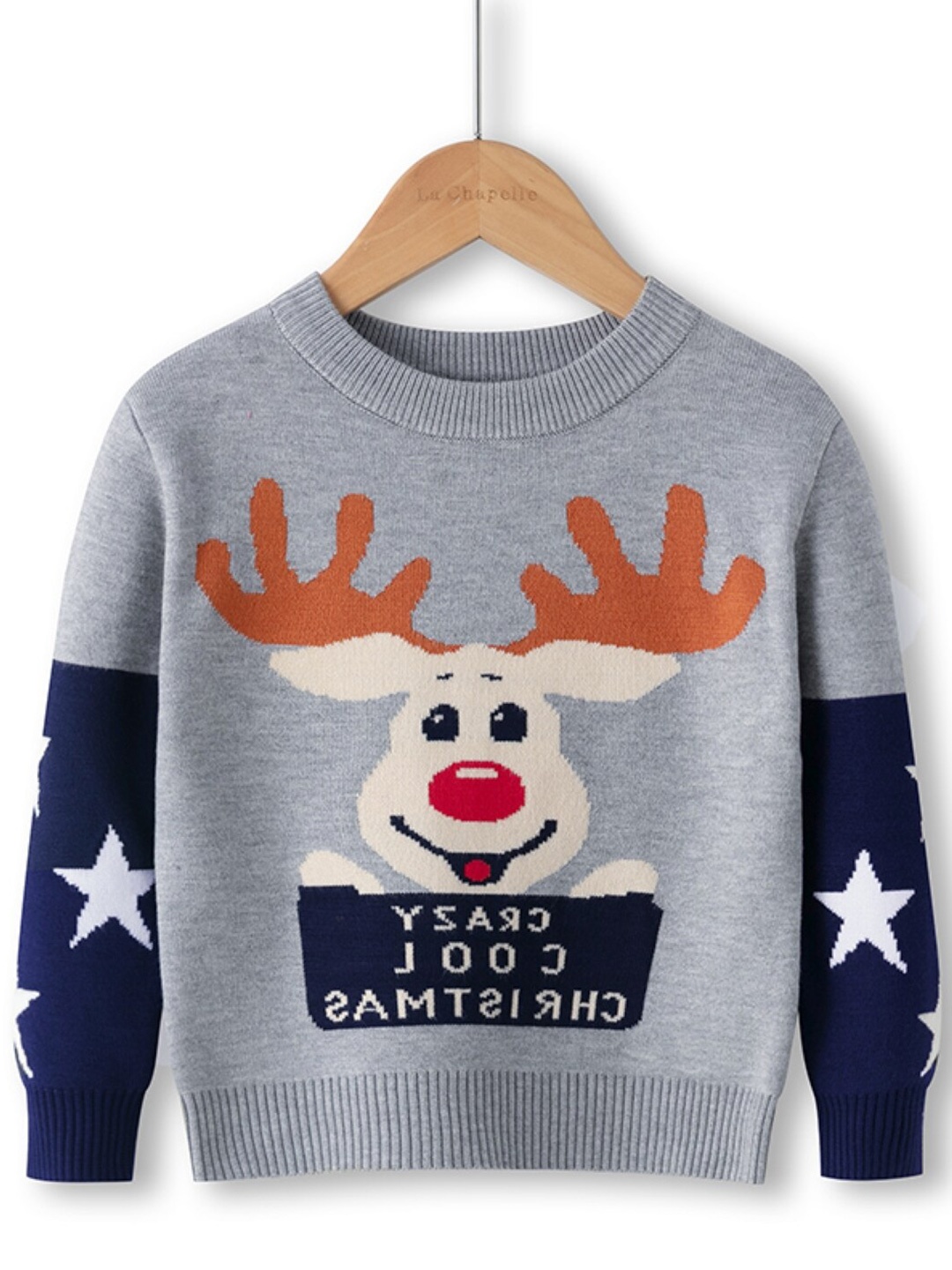 

StyleCast Grey Boys Graphic Printed Ribbed Pullover