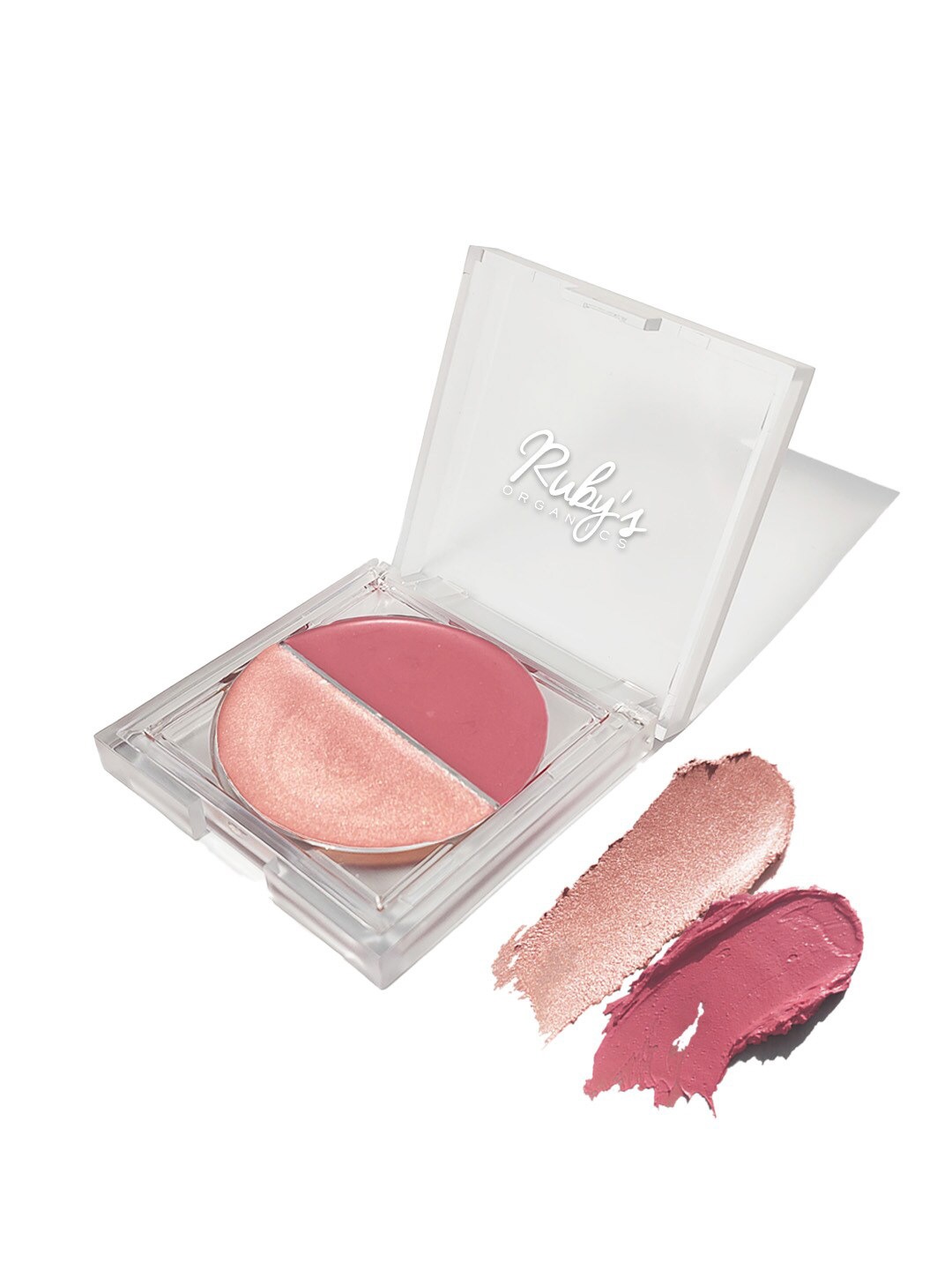 

Ruby's Organics Blush & Highlighter Creme Duo - 9g - Deep Rose & Illuminate