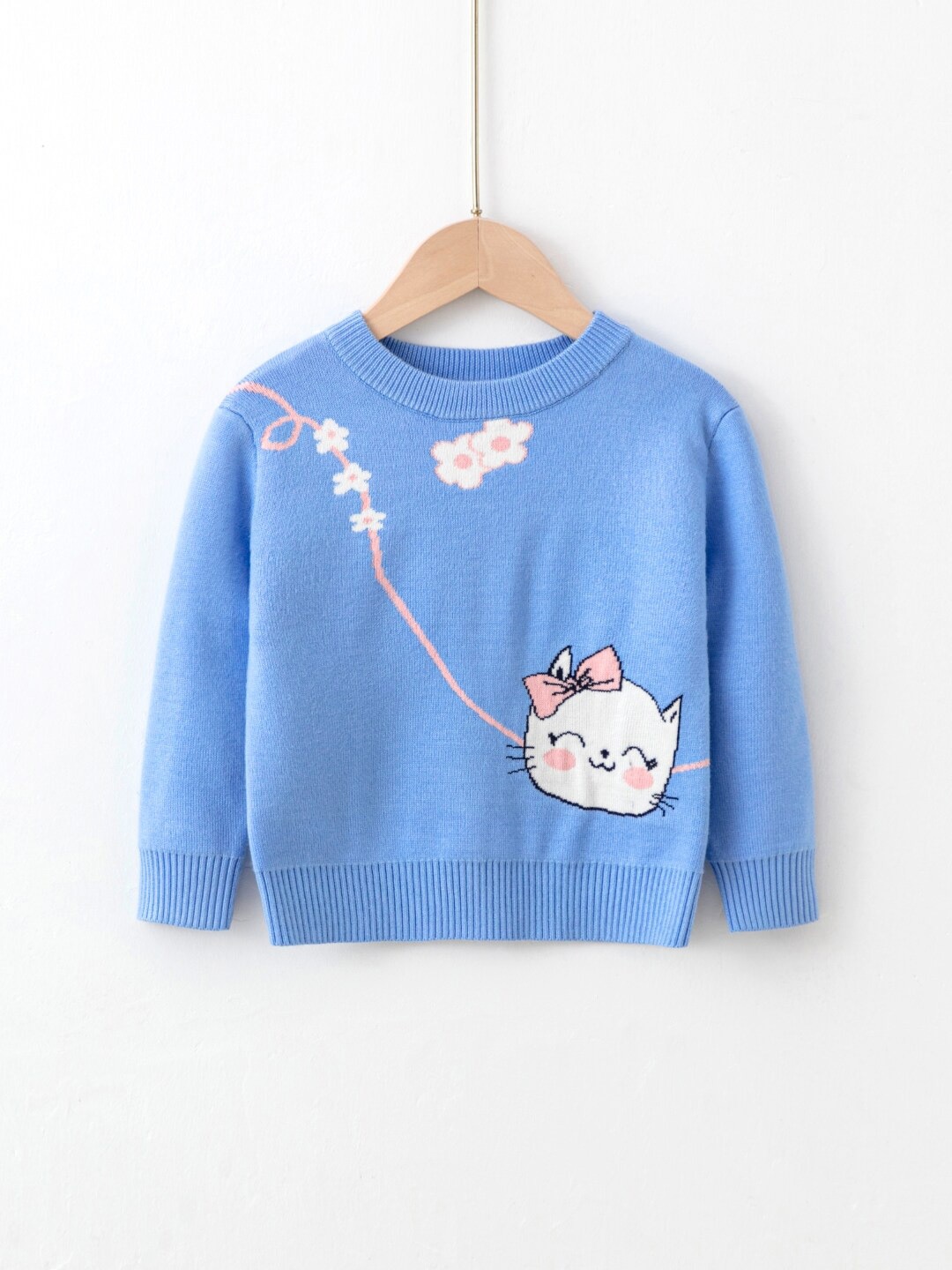 

StyleCast Boys Blue Graphic Printed Pullover Sweater