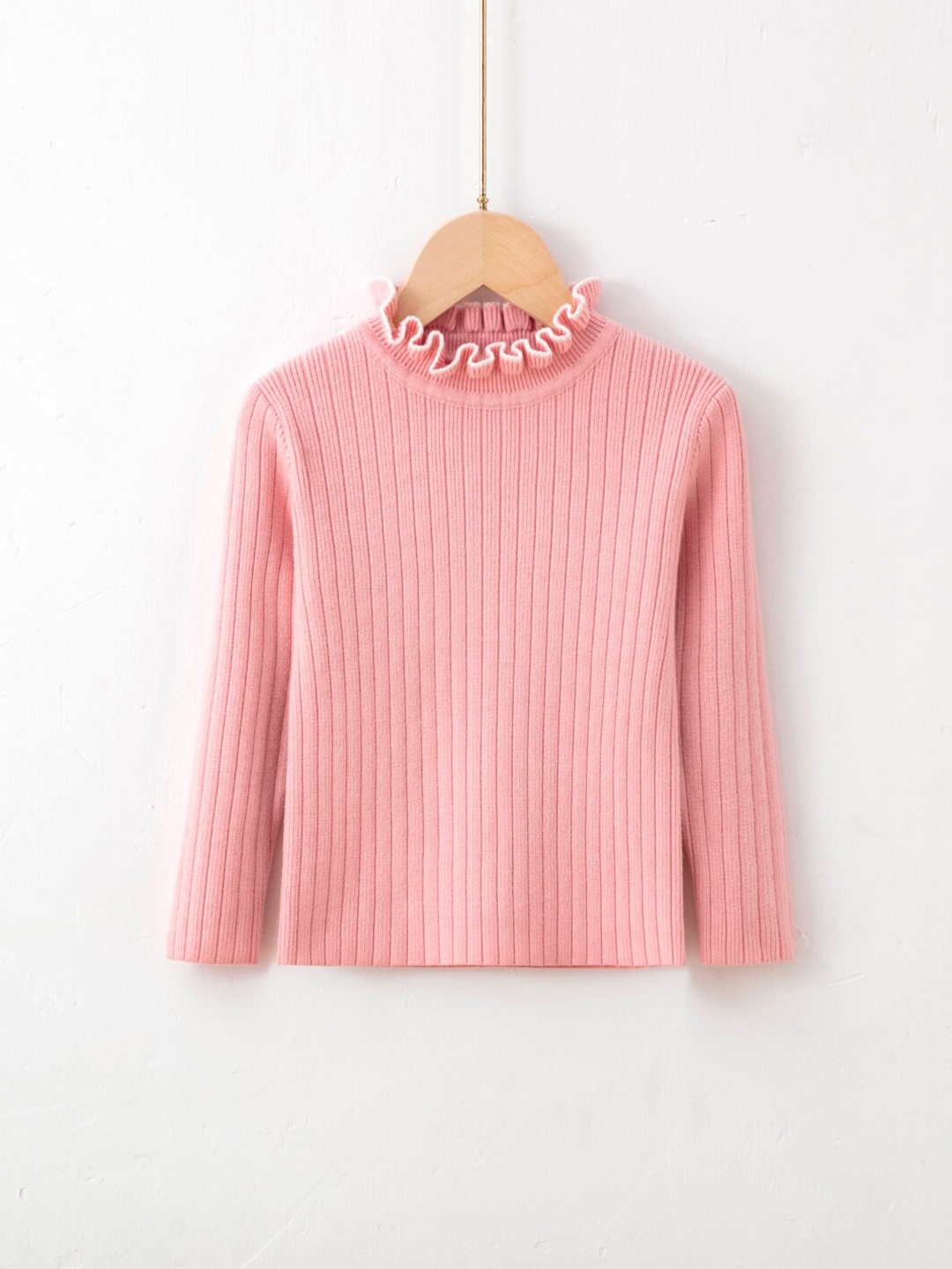 

StyleCast Girls Pink Ribbed Pullover Sweater