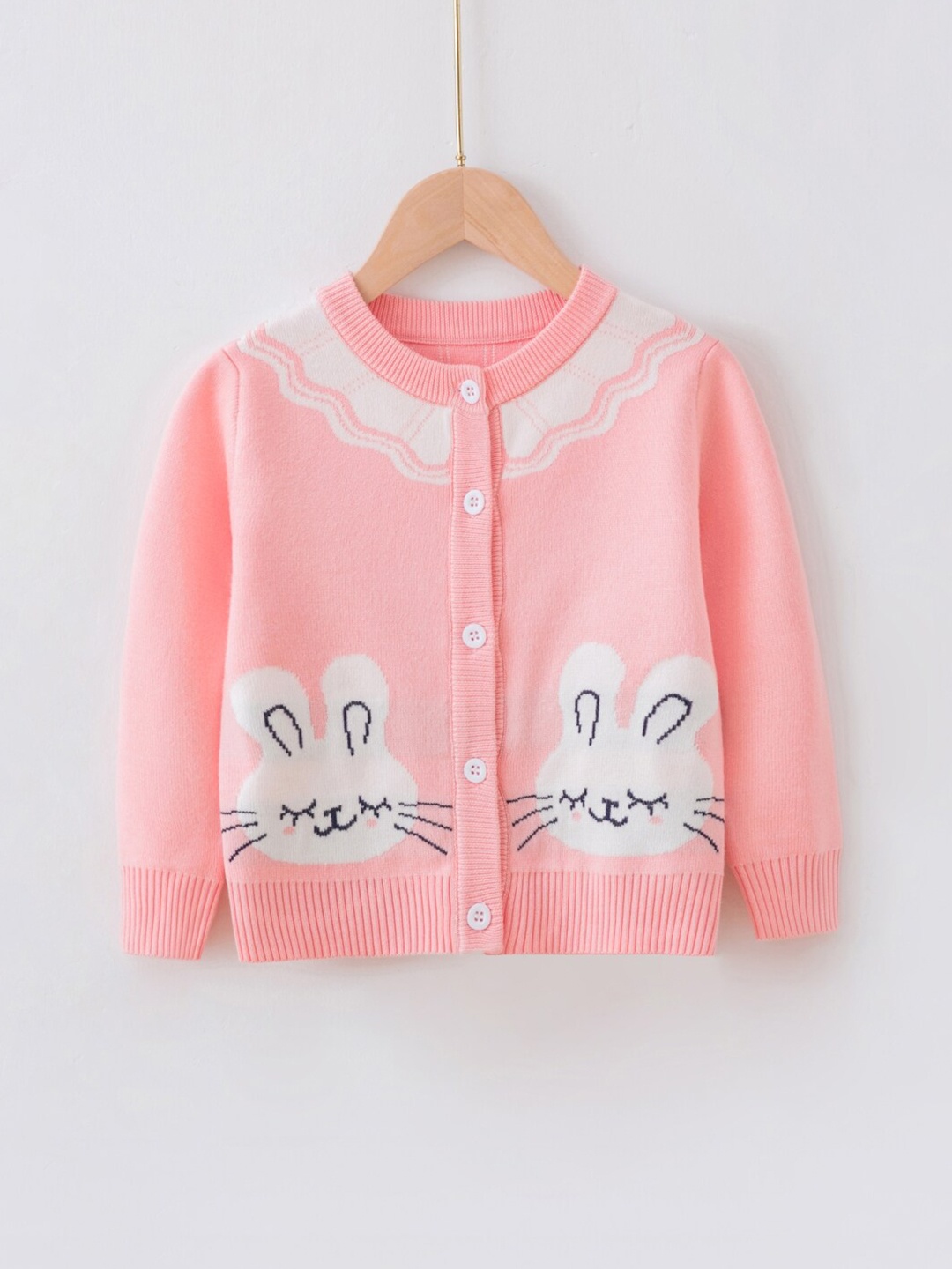 

StyleCast Girls Pink Graphic Printed Cardigan