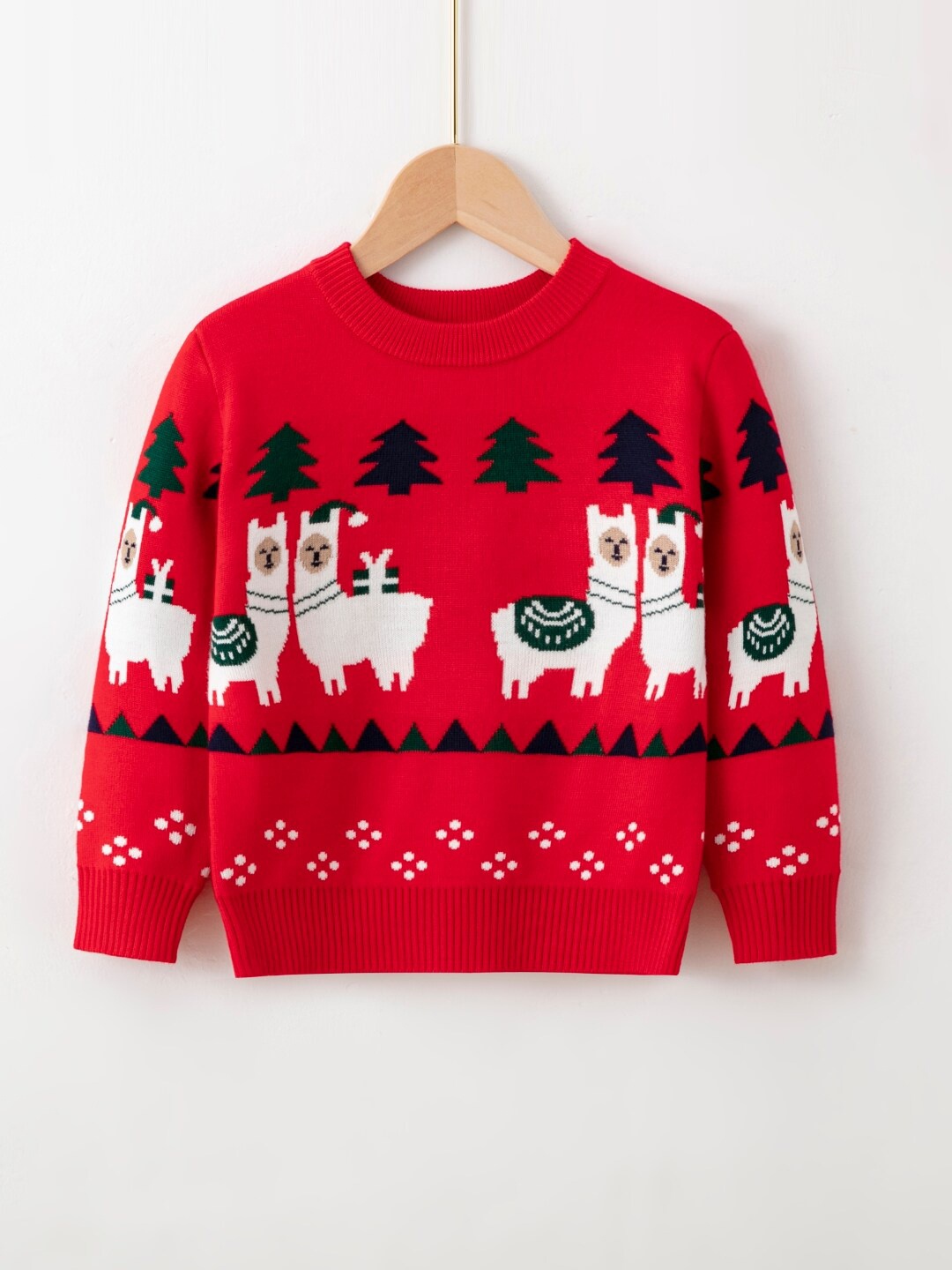 

StyleCast Boys Graphic Printed Long Sleeves Pullover Sweater, Red