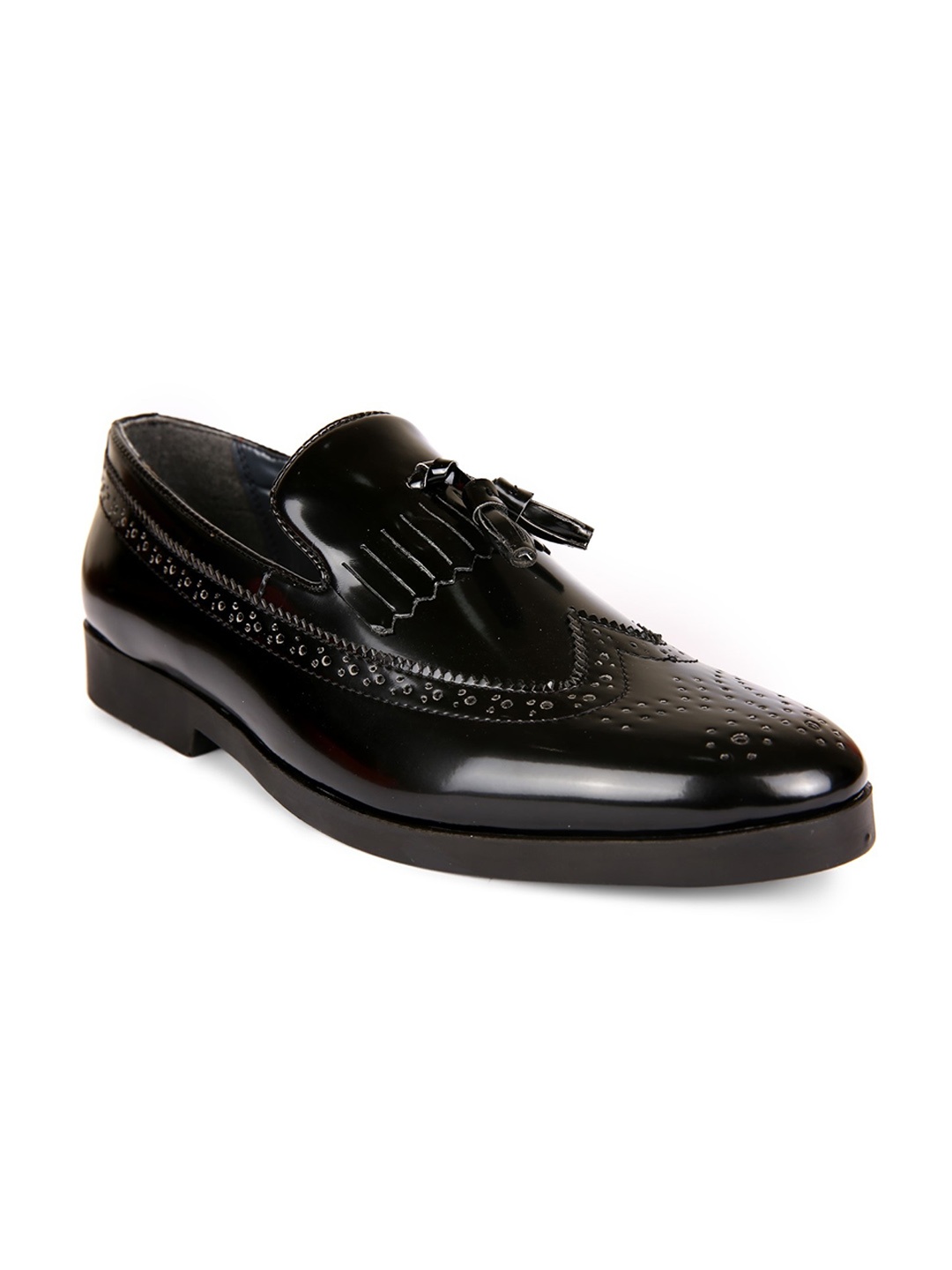 

San Frissco Men Pointed Toe Lightweight Formal Loafers, Black