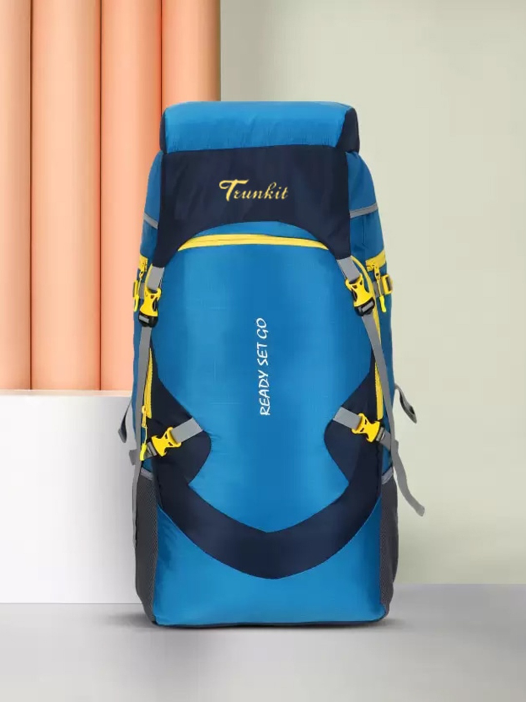 

TRUNKIT Patterned Waterproof Trekking Rucksacks, Blue