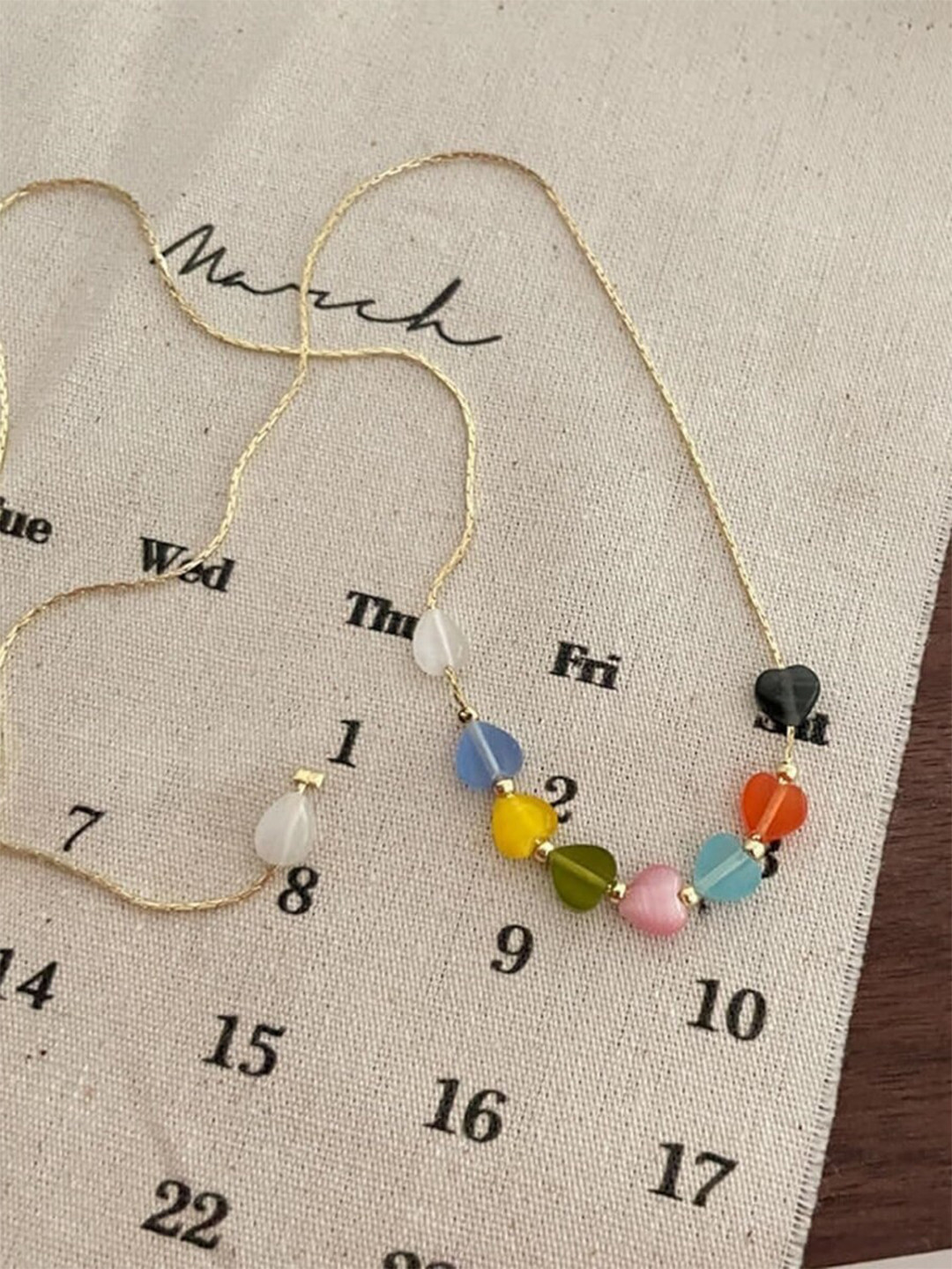 

EL REGALO Beaded Necklace, Gold