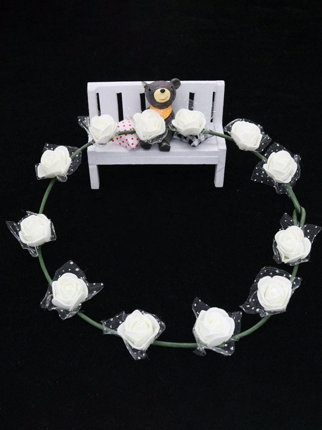

SYGA Women Flower Crown Tiara, White