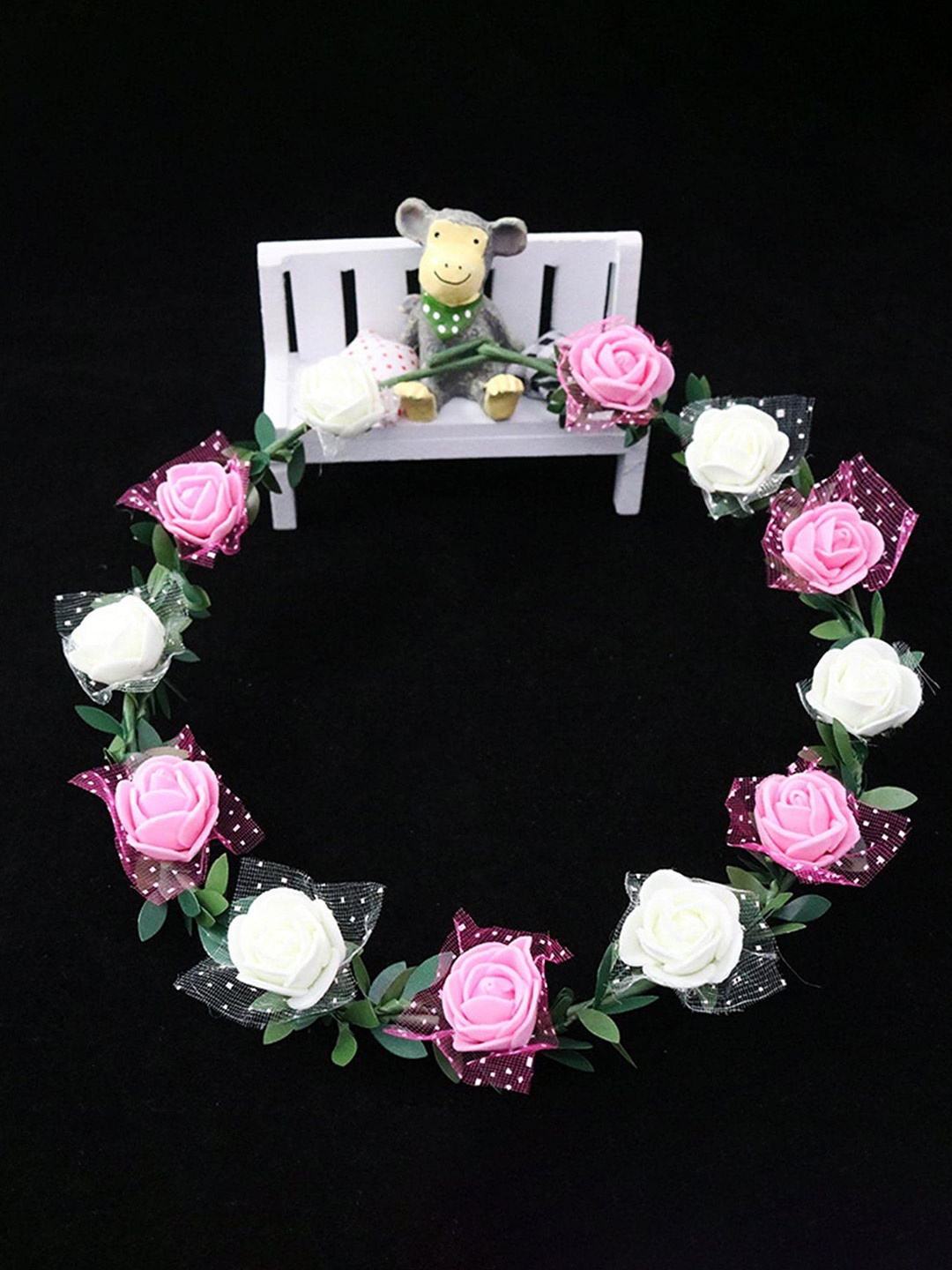 

SYGA Floral Crown Tiara, Pink