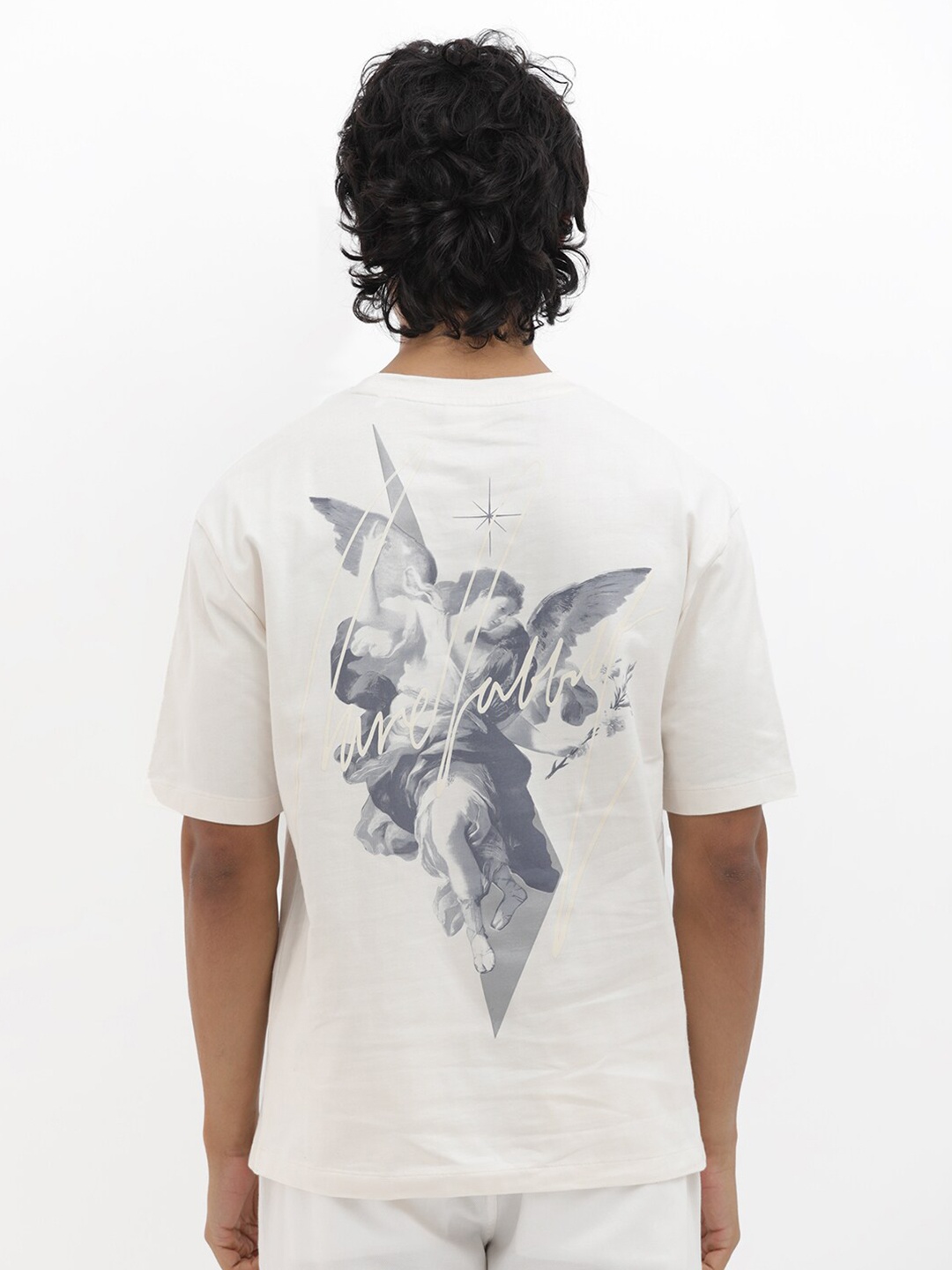 

RARE RABBIT Men Rings-4 Slim Fit Solid Polo Collar T-Shirt, Off white