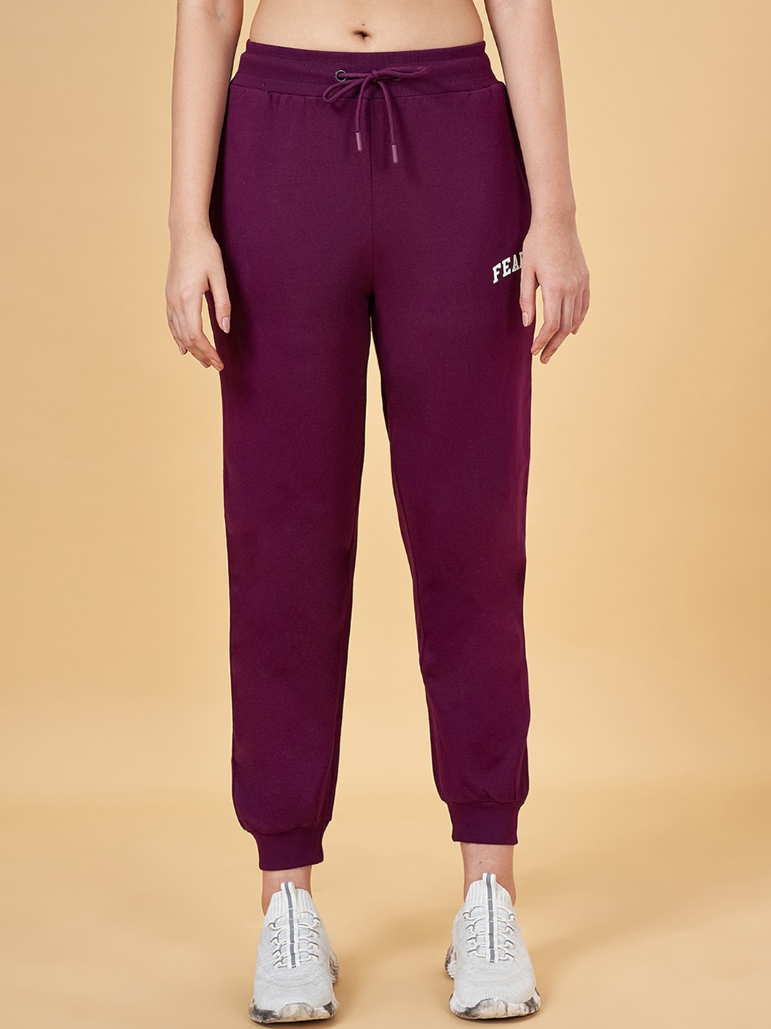 

Ajile by Pantaloons Women Mid-Rise Joggers, Purple