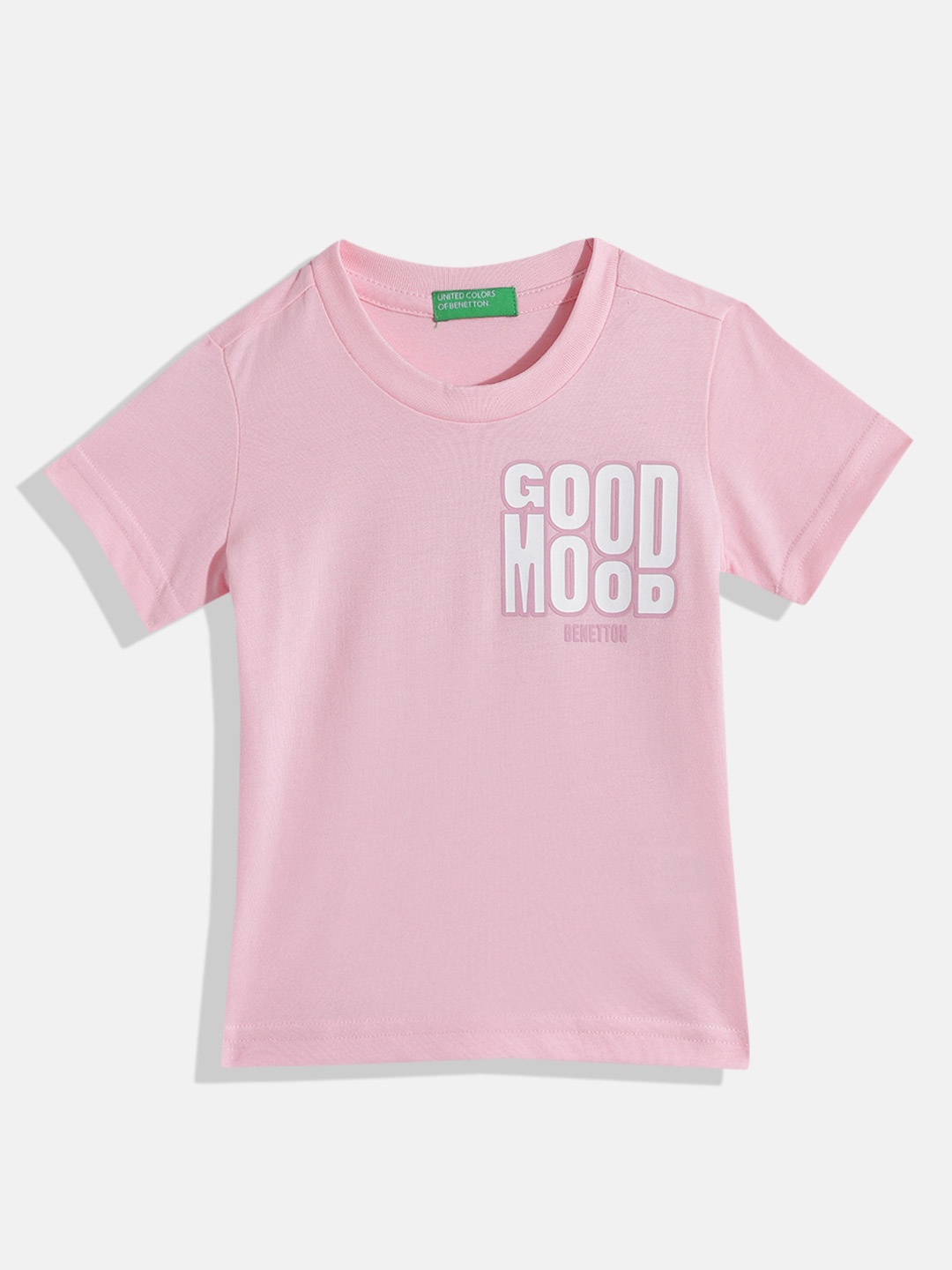 

United Colors of Benetton Boys Typography Printed T-shirt, Pink