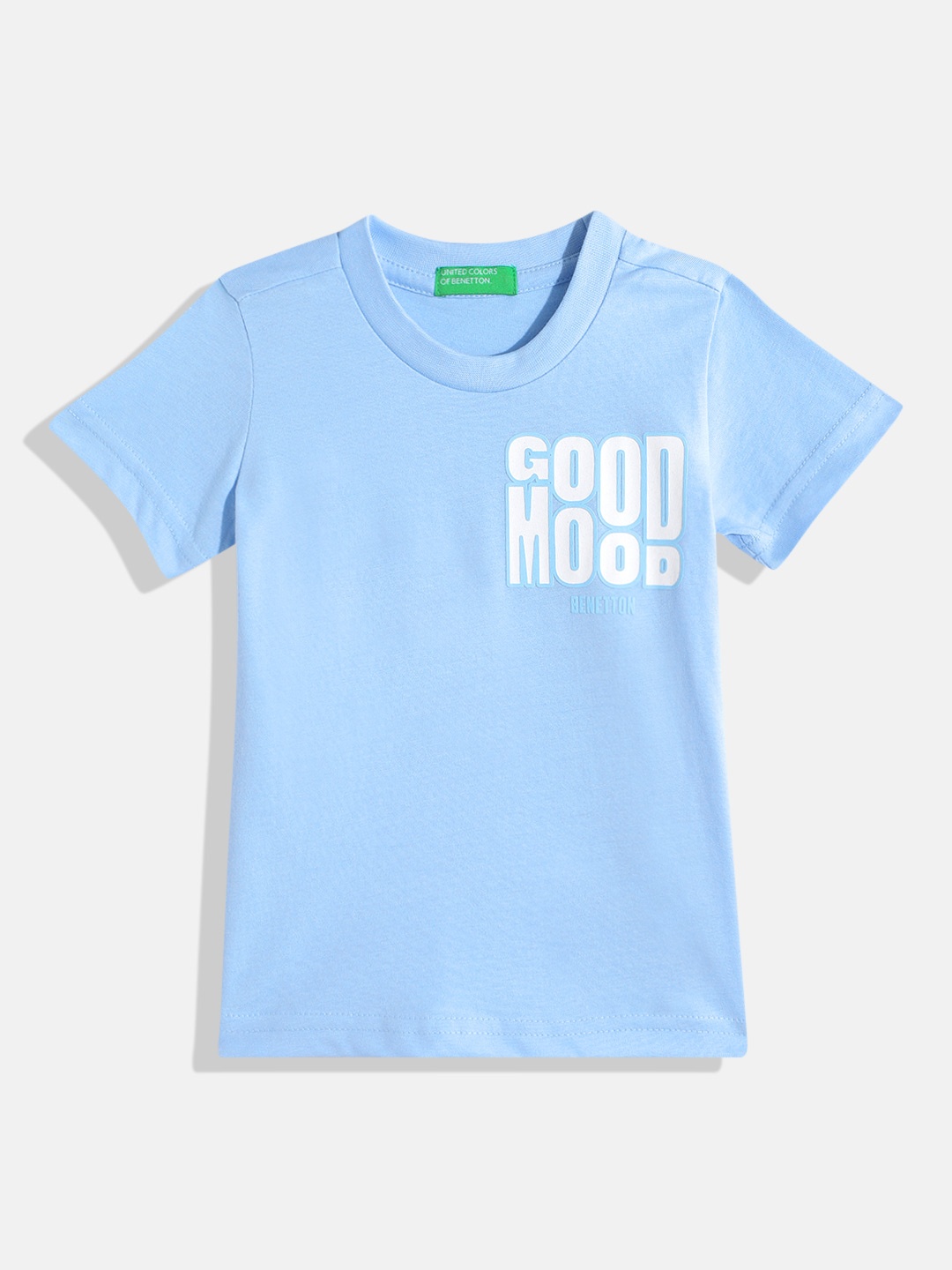 

United Colors of Benetton Boys Typography Printed T-shirt, Blue