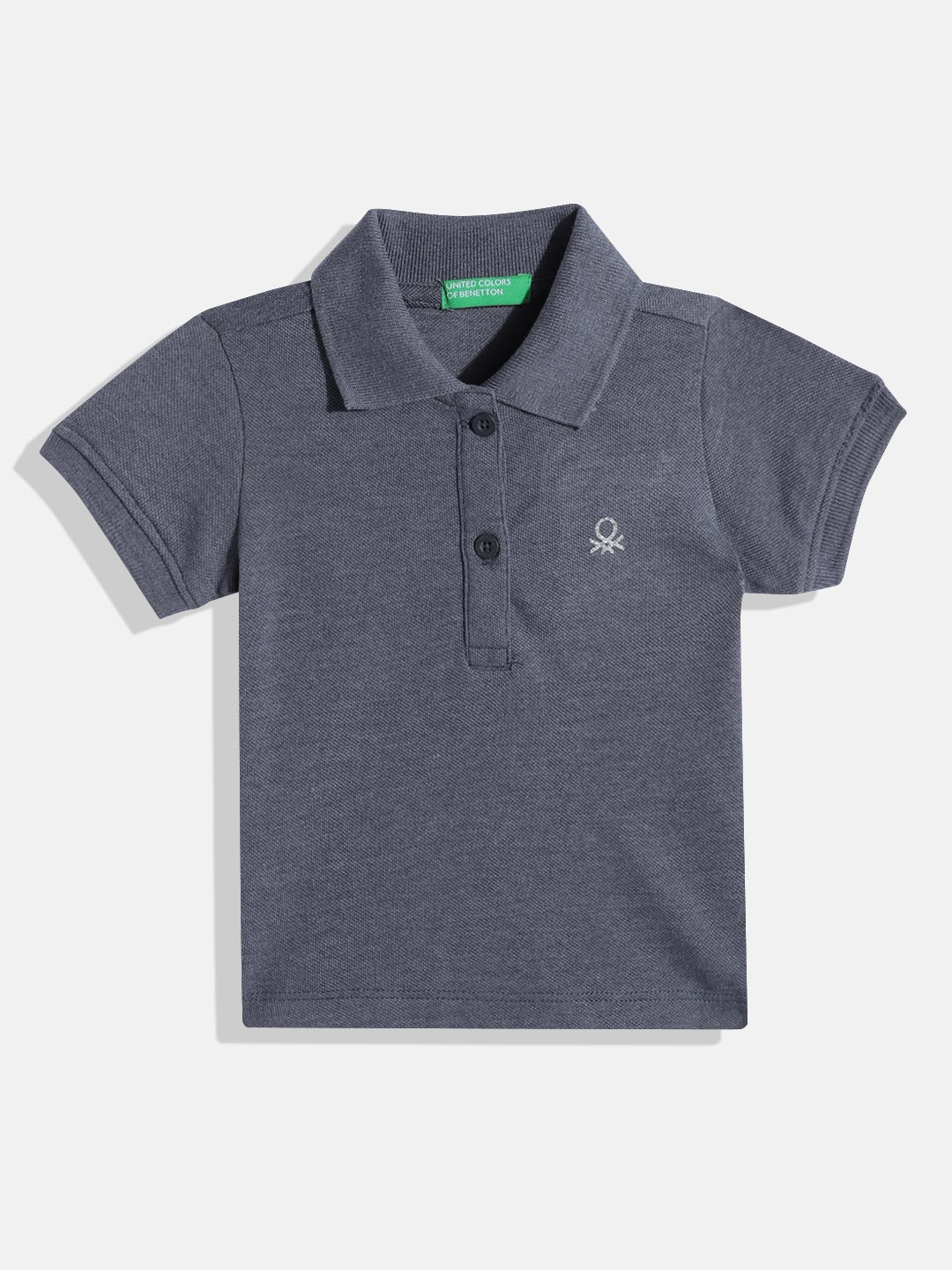 

United Colors of Benetton Girls Polo Collar T-shirt, Navy blue