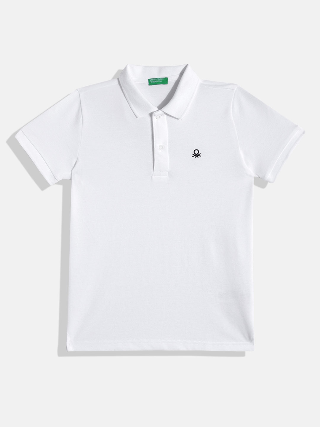 

United Colors of Benetton Boys Polo Collar T-shirt, White