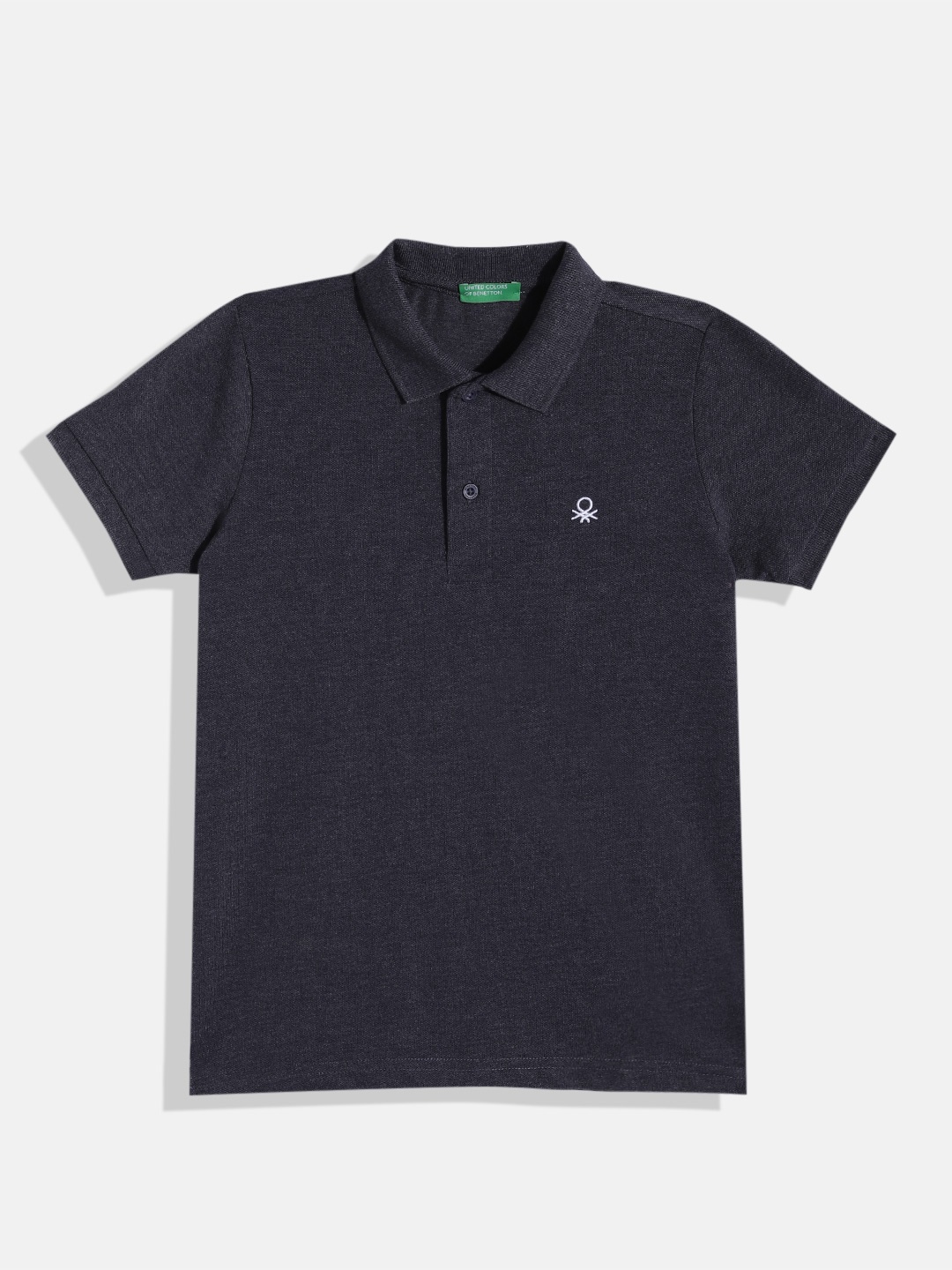 

United Colors of Benetton Boys Polo Collar T-shirt, Navy blue