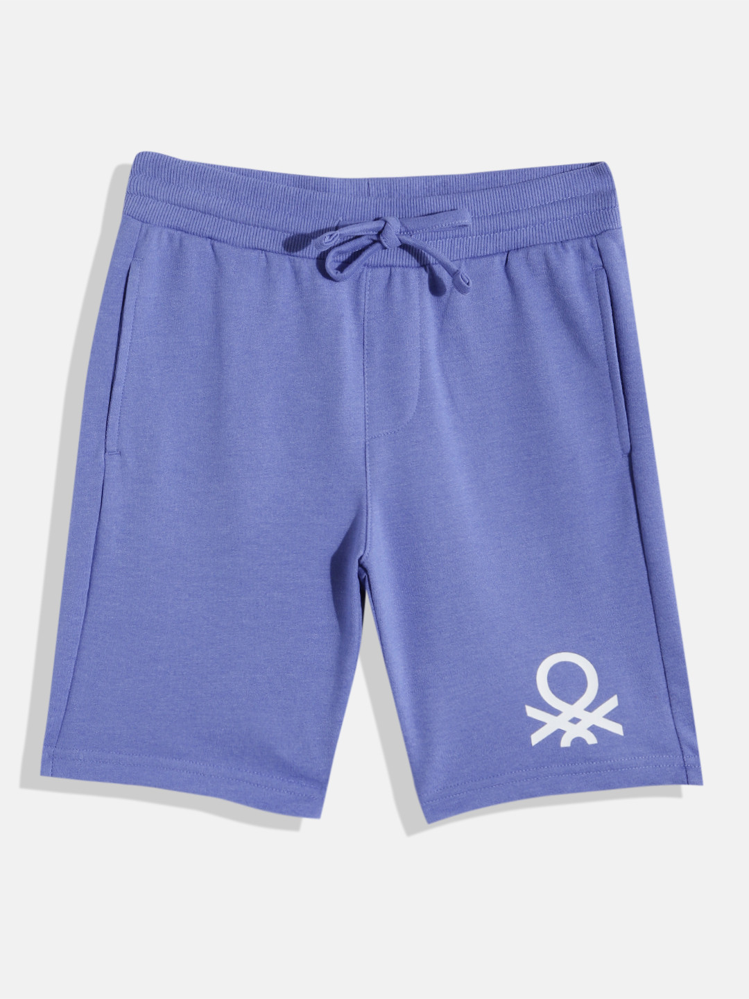 

United Colors of Benetton Boys Shorts with Logo Print, Purple