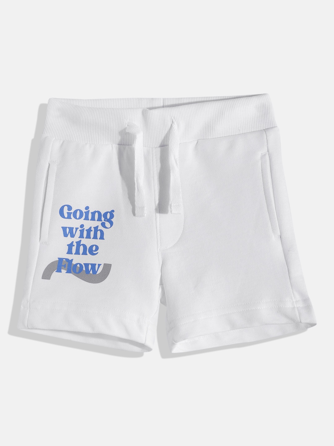 

United Colors of Benetton Boys Typography Printed Shorts, White
