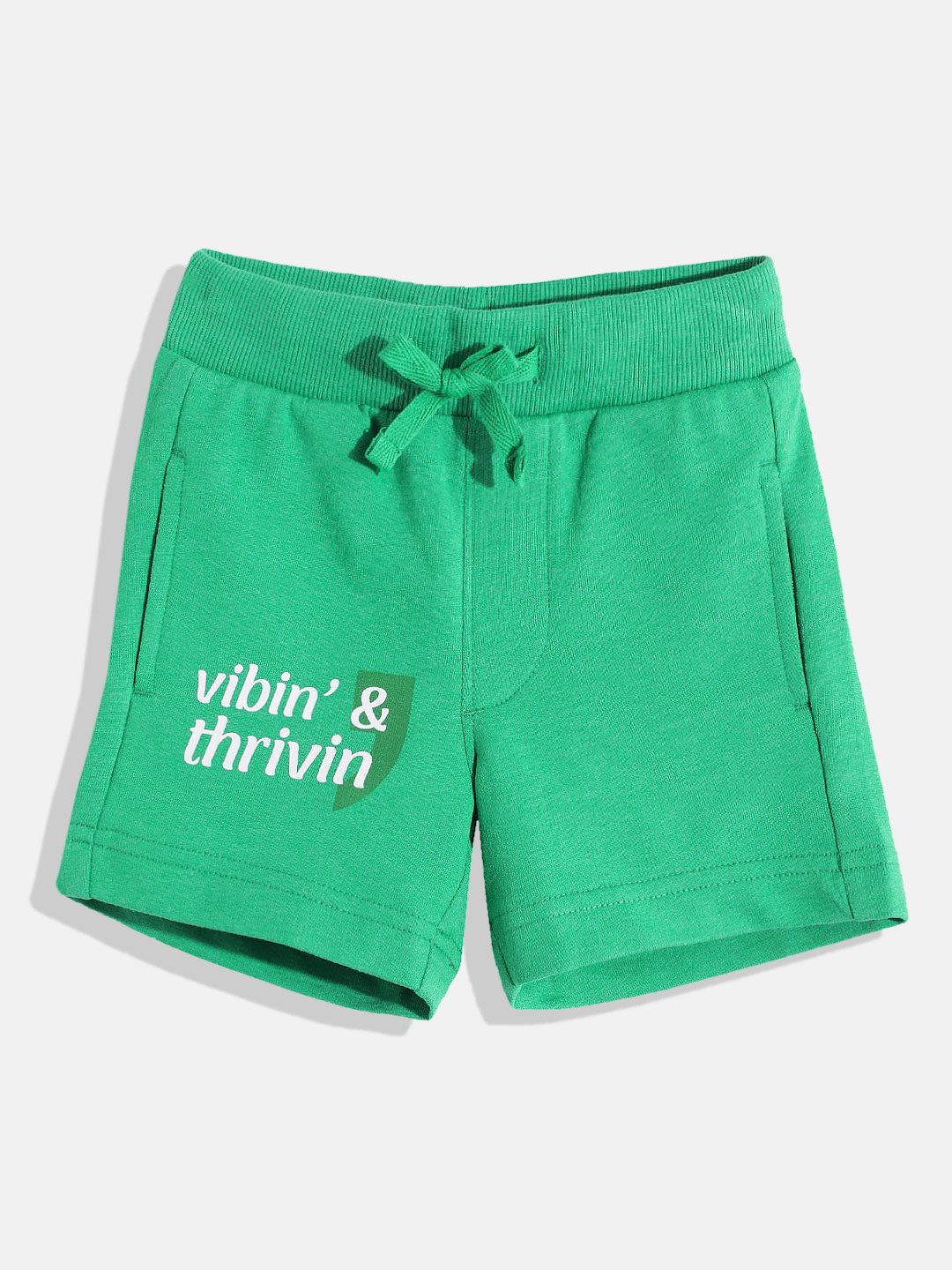 

United Colors of Benetton Boys Typography Printed Shorts, Green