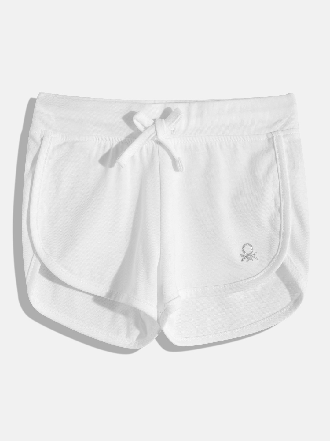 

United Colors of Benetton Girls Mid-Rise Regular Shorts, White
