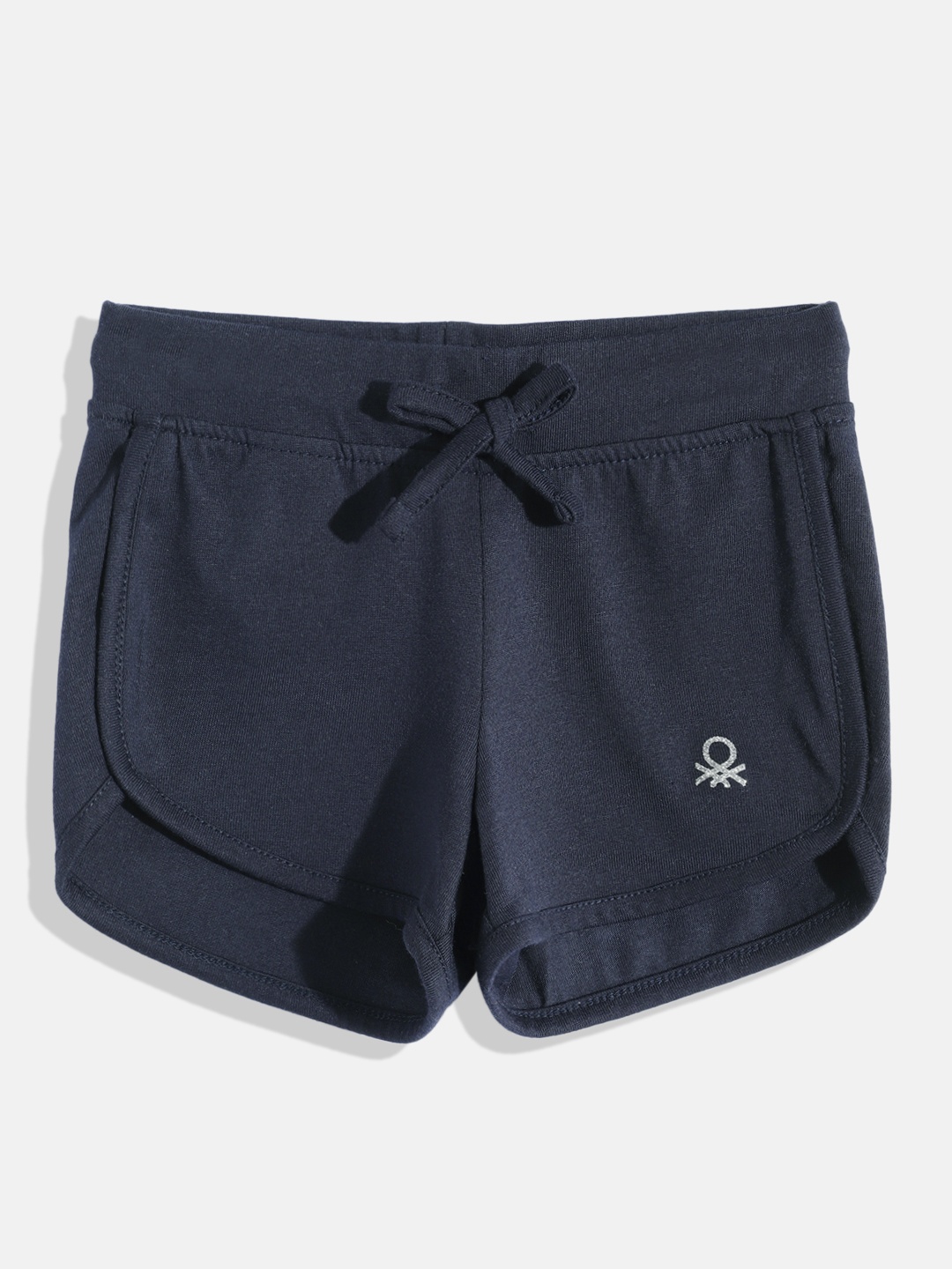 

United Colors of Benetton Girls Mid-Rise Regular Shorts, Navy blue