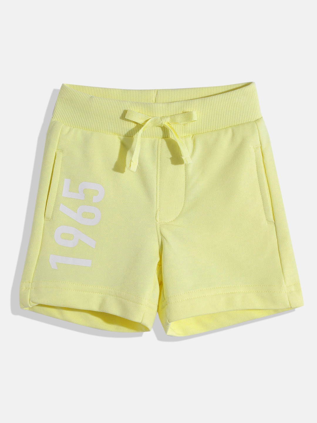

United Colors of Benetton Boys Typography Printed Shorts, Yellow