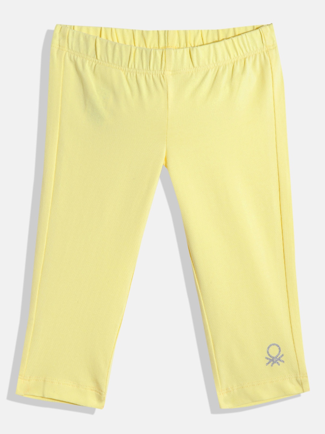 United Colors of Benetton Girls Ankle Length Fit Leggings, Yellow