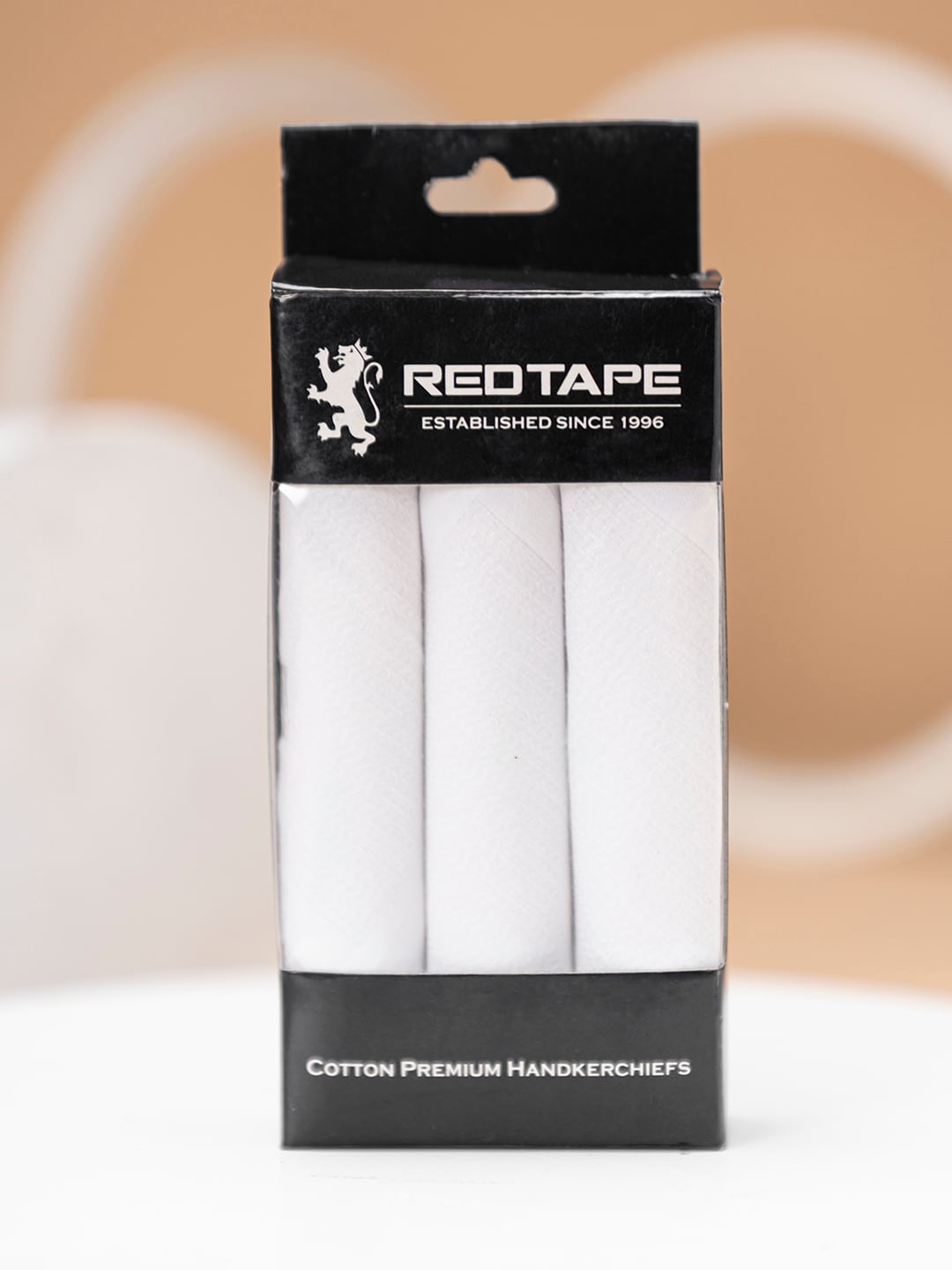 

Red Tape Men Pack Of 3 Pure Cotton Handkerchieves, White