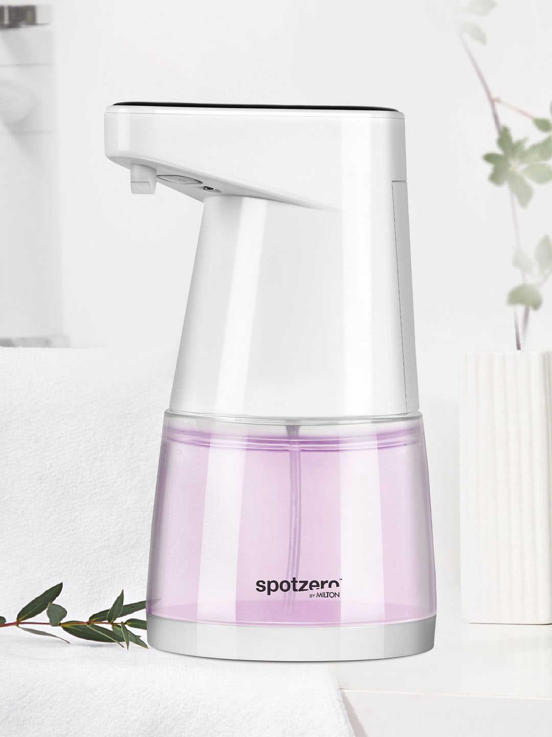 

SPOTZERO by MILTON Transparent Automatic Soap and Sanitizer Dispenser 510 ml