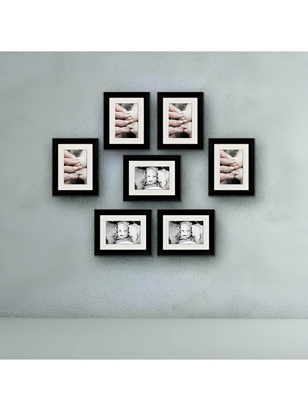 

ArtzFolio Black 7 Pieces Wooden Wall Photo Frames