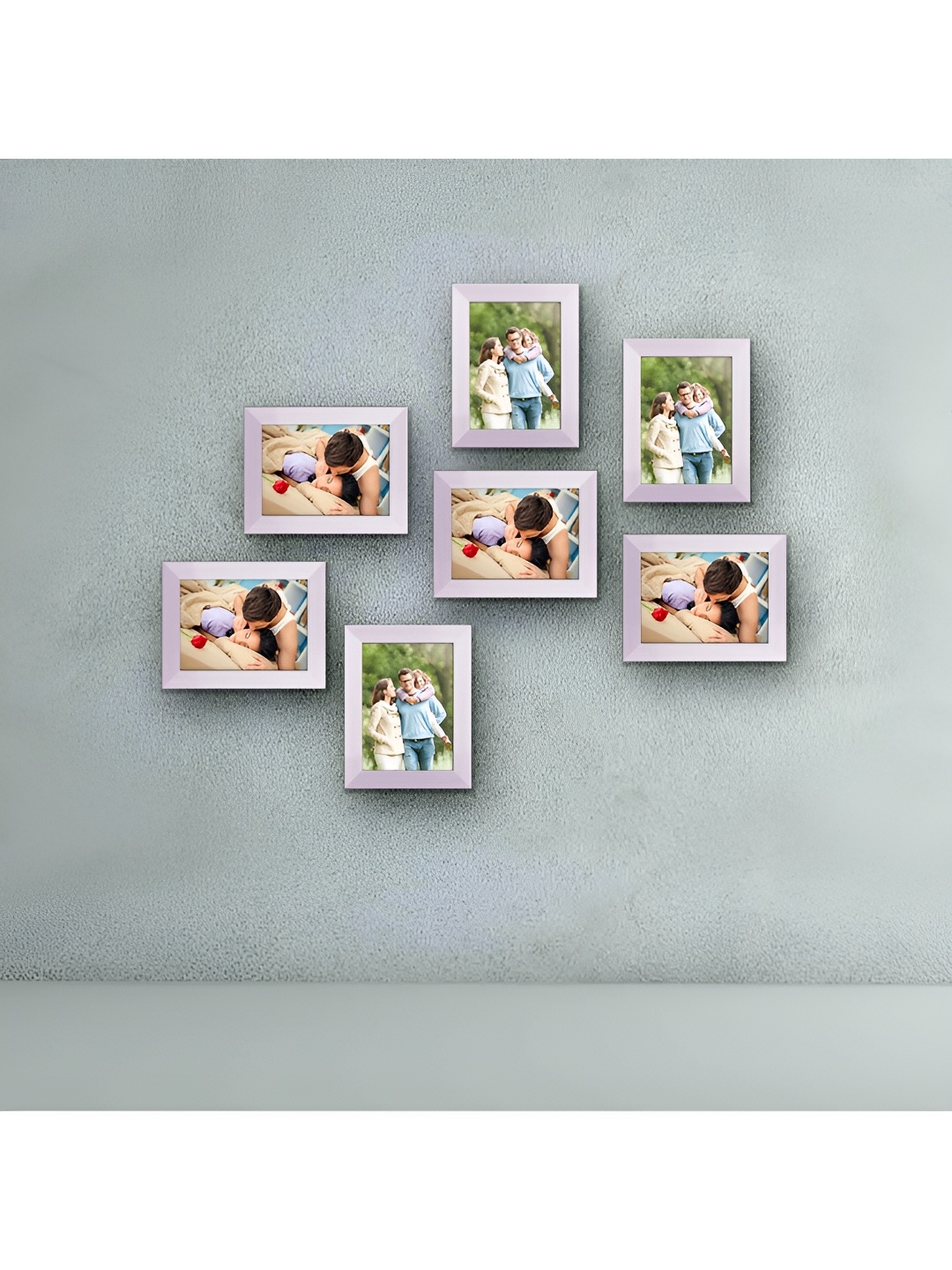 

ArtzFolio White 7Pcs Wooden Wall Photo Frames