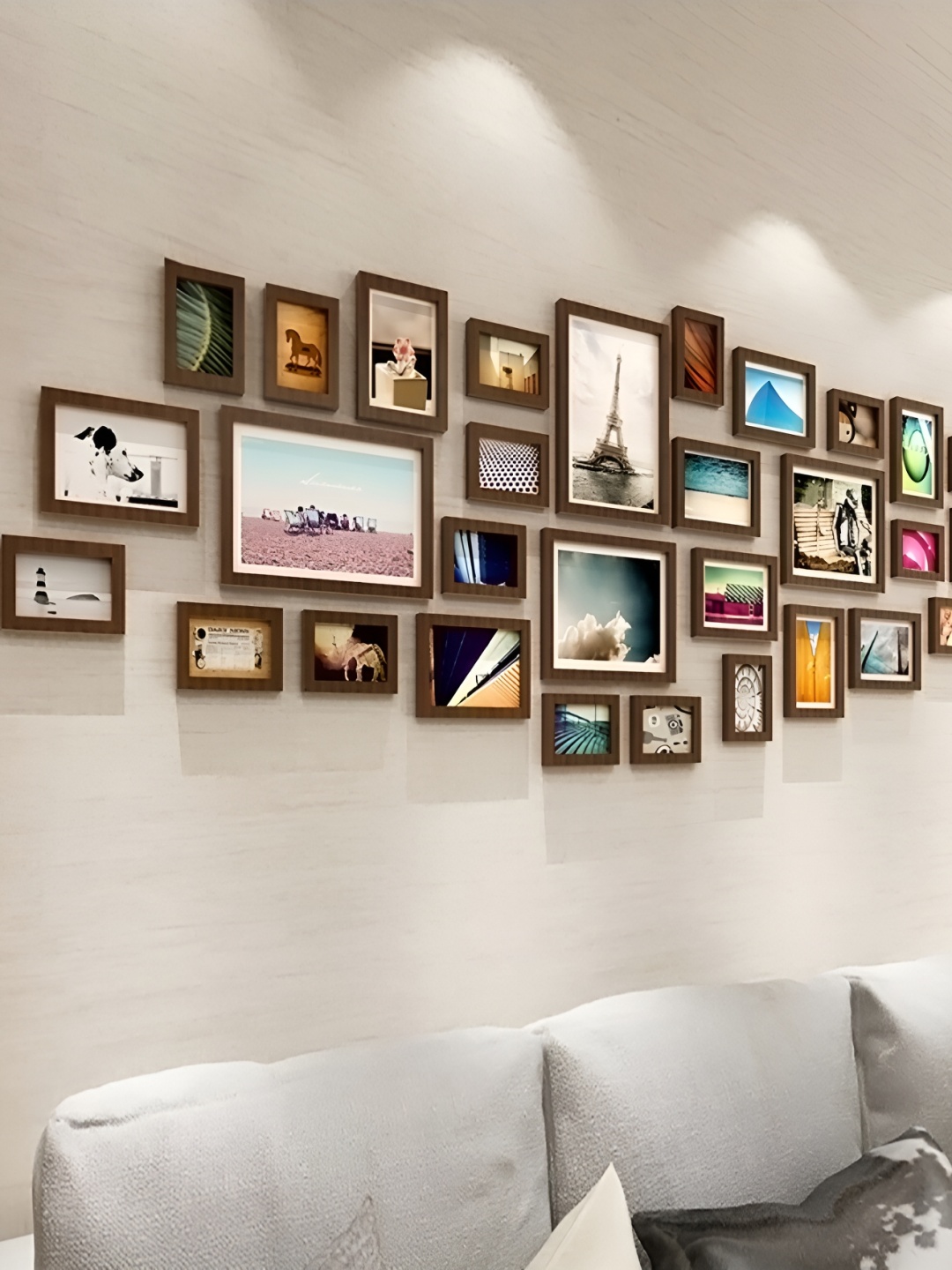 

ArtzFolio Brown 31 Pieces Wooden Wall Photo Frames