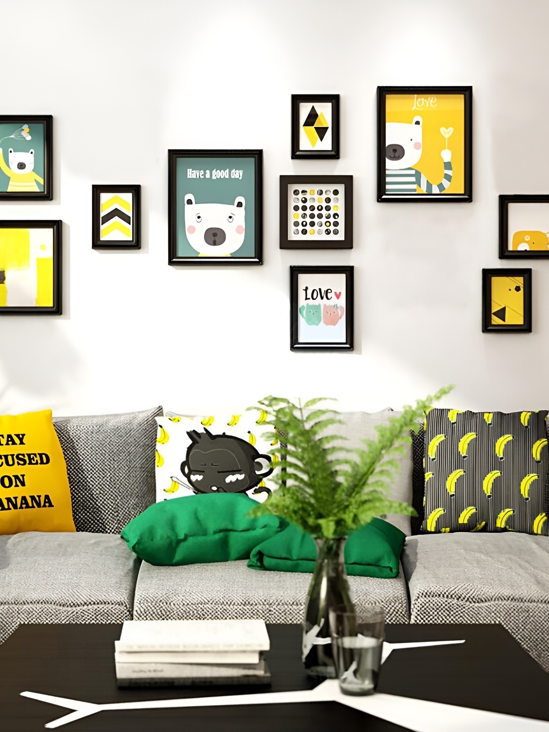 

ArtzFolio Black 10 Pieces Wooden Wall Photo Frames