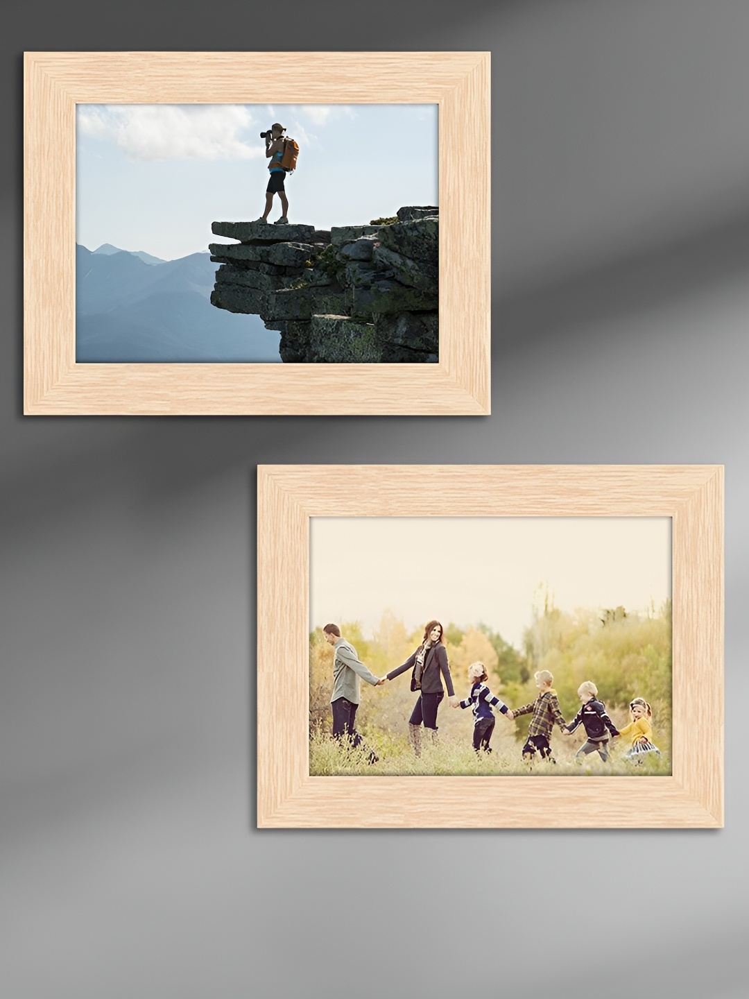 

ArtzFolio Camel Brown 2 Pieces Wooden Wall Photo Frames