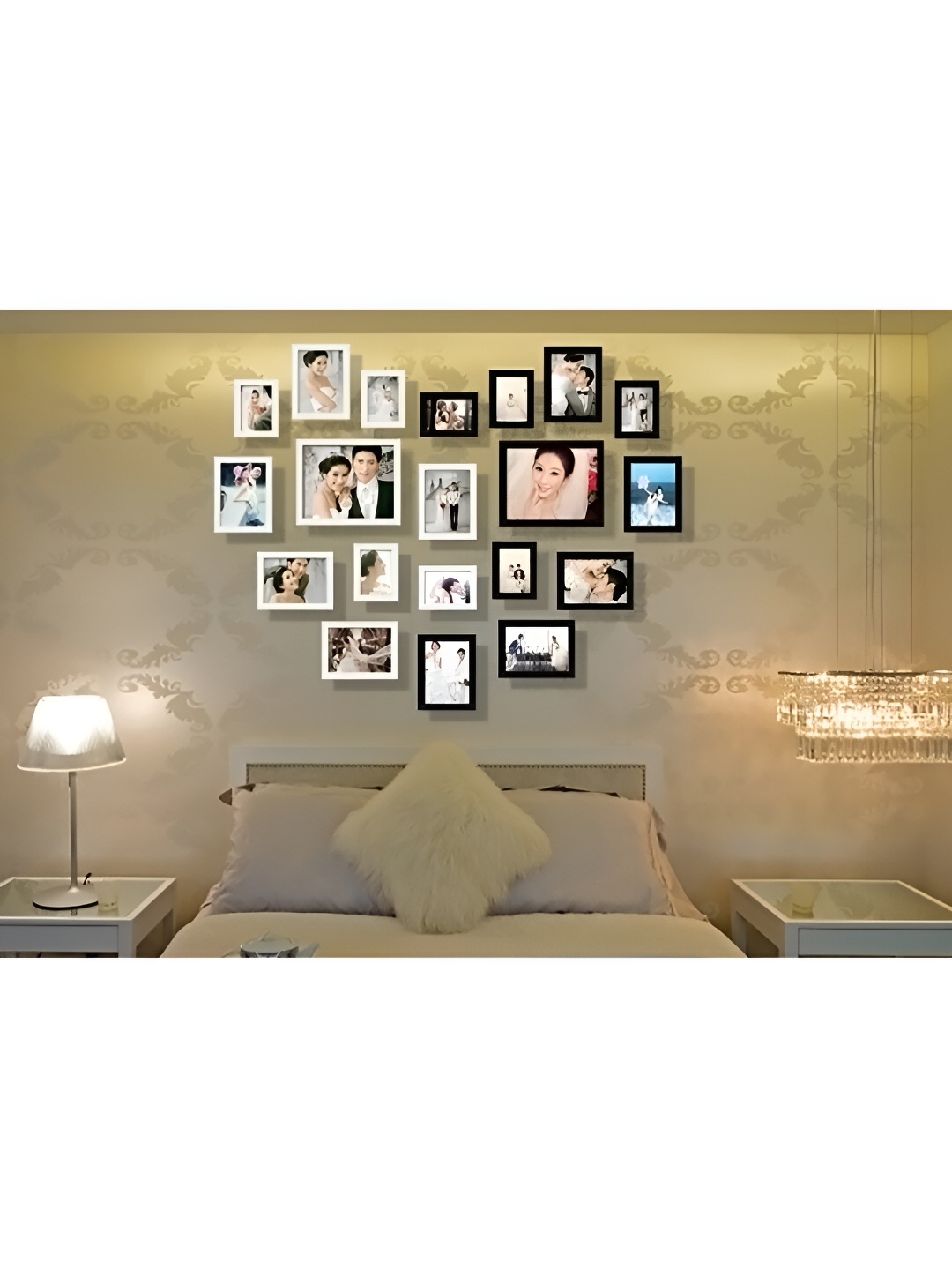 

ArtzFolio White & Black 20 Pieces Wooden Wall Photo Frames