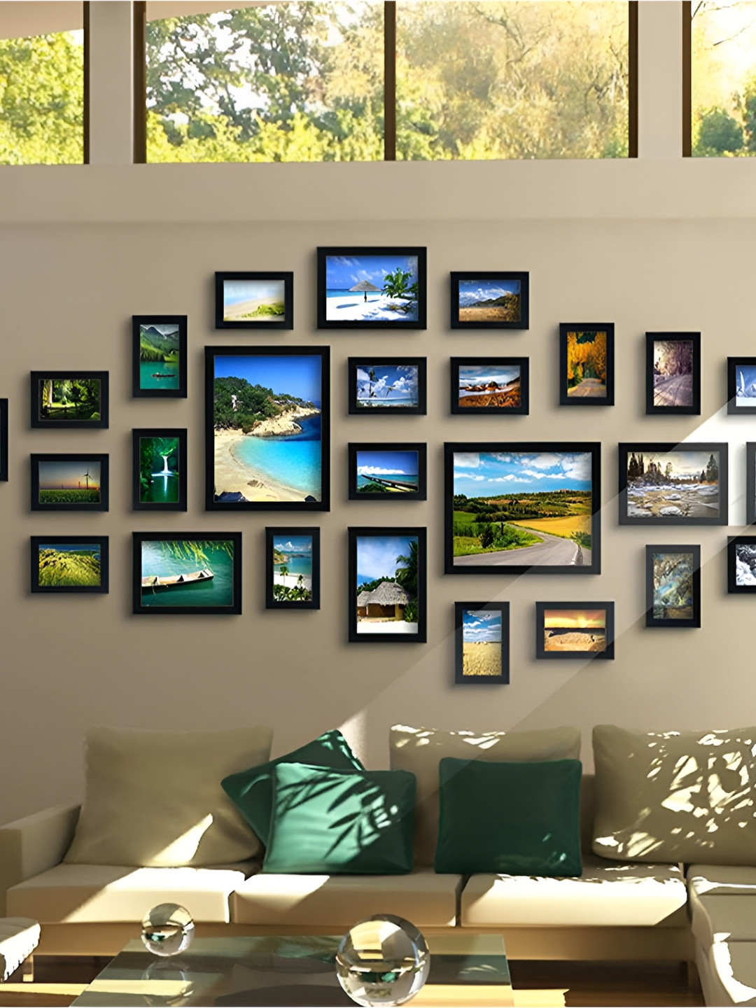 

ArtzFolio Black 26Pcs Wooden Wall Photo Frames