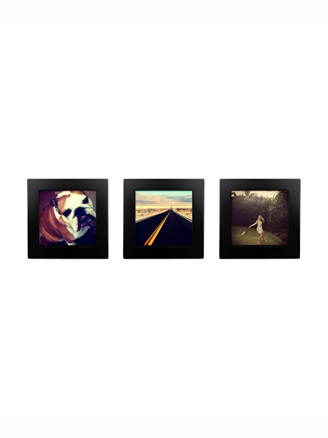 

ArtzFolio Black 3 Pieces Square Wooden Wall Photo Frames