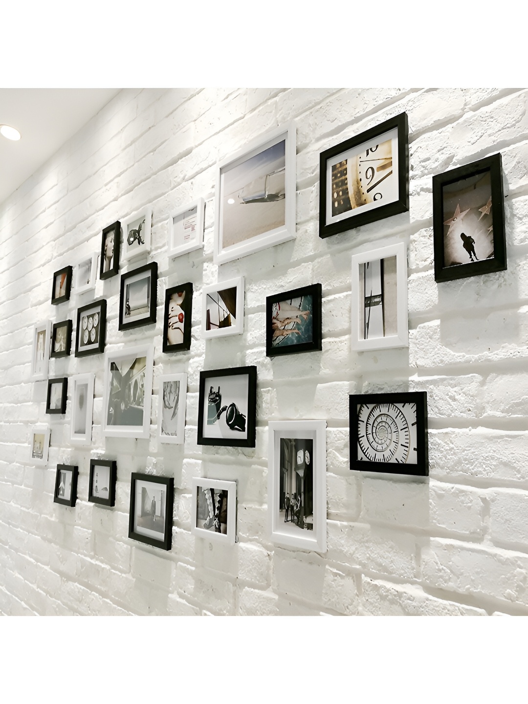 

ArtzFolio White Black 27 Pieces Wooden Wall Photo Frames