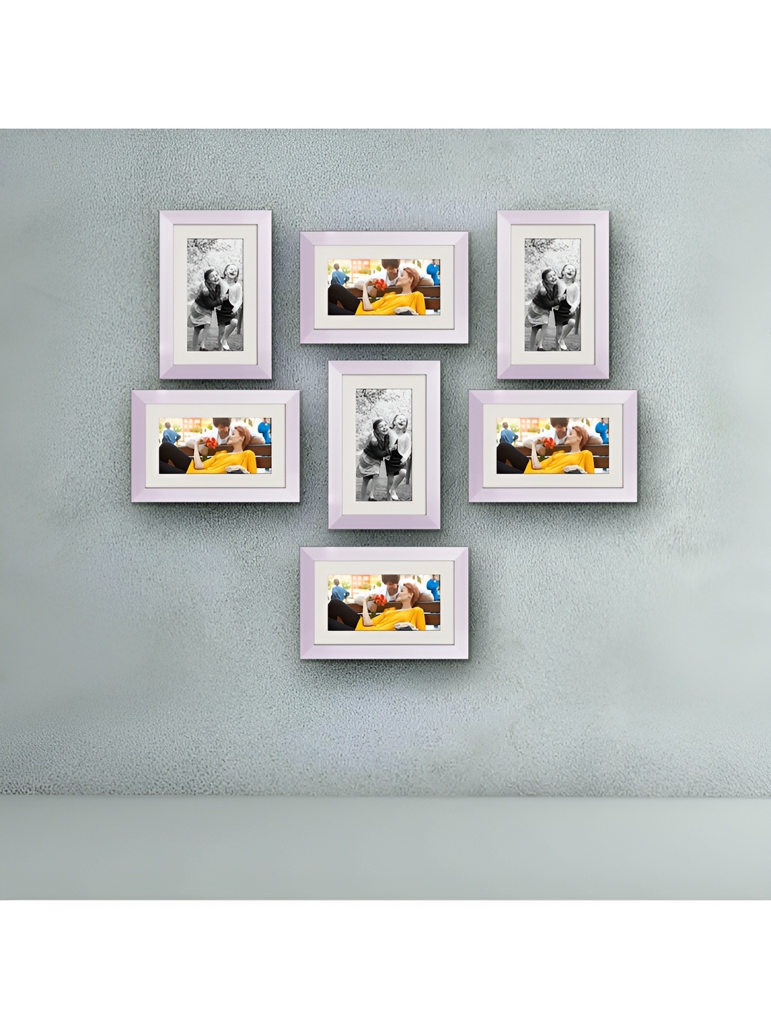 

ArtzFolio White 7Pcs Wooden Wall Photo Frames