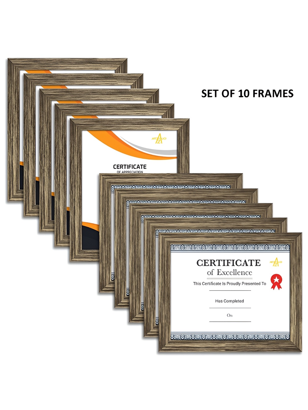 

ArtzFolio Copper Toned 10 Pieces Wooden Wall Photo Frames