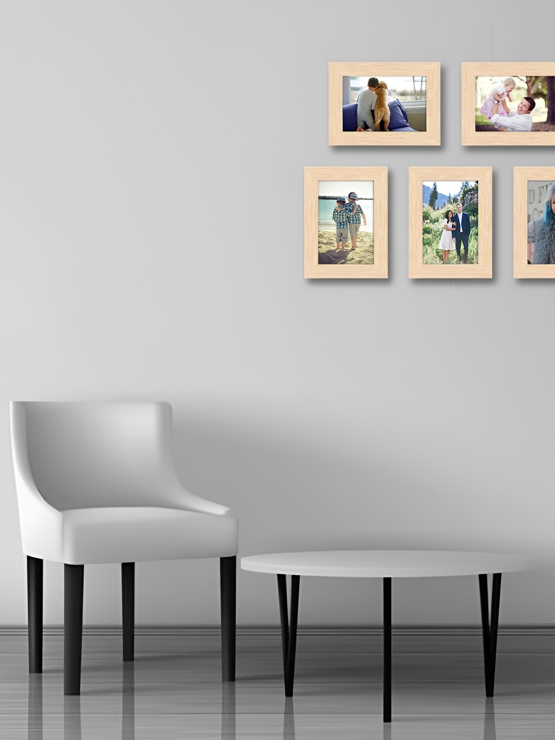 

ArtzFolio Camel Brown 5 Pieces Wood Wall Photo Frames