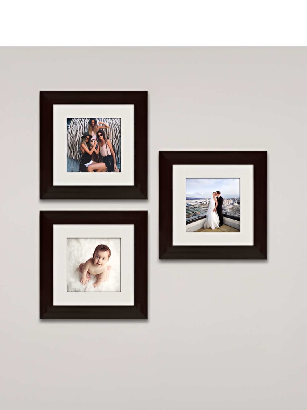 

ArtzFolio Brown 3 Pieces Wooden Wall Photo Frames