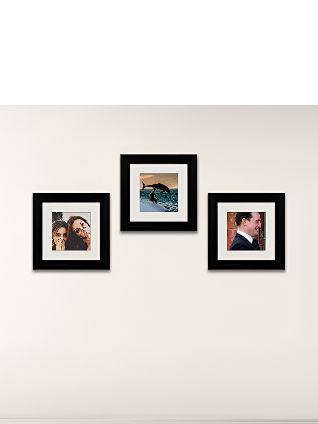 

ArtzFolio Black 3Pcs Wooden Wall Photo Frames