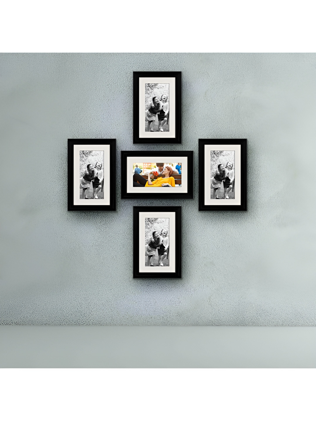 

ArtzFolio Black 5 Pieces Wooden Wall Photo Frames