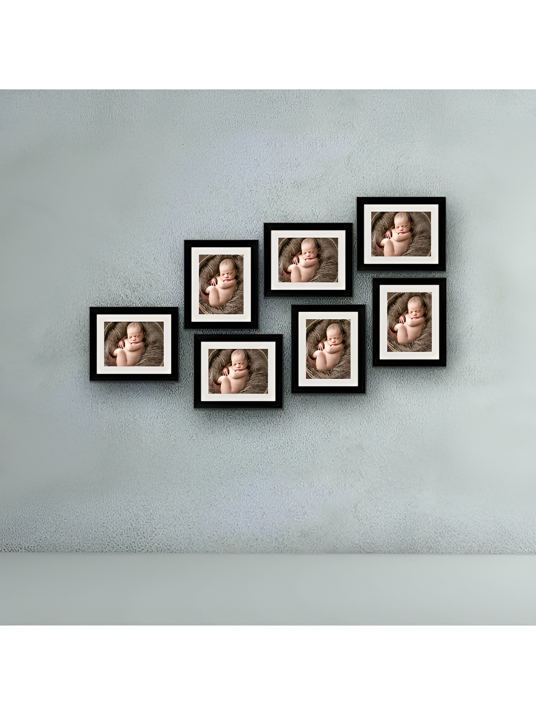 

ArtzFolio Black 7 Pieces Wooden Wall Photo Frames
