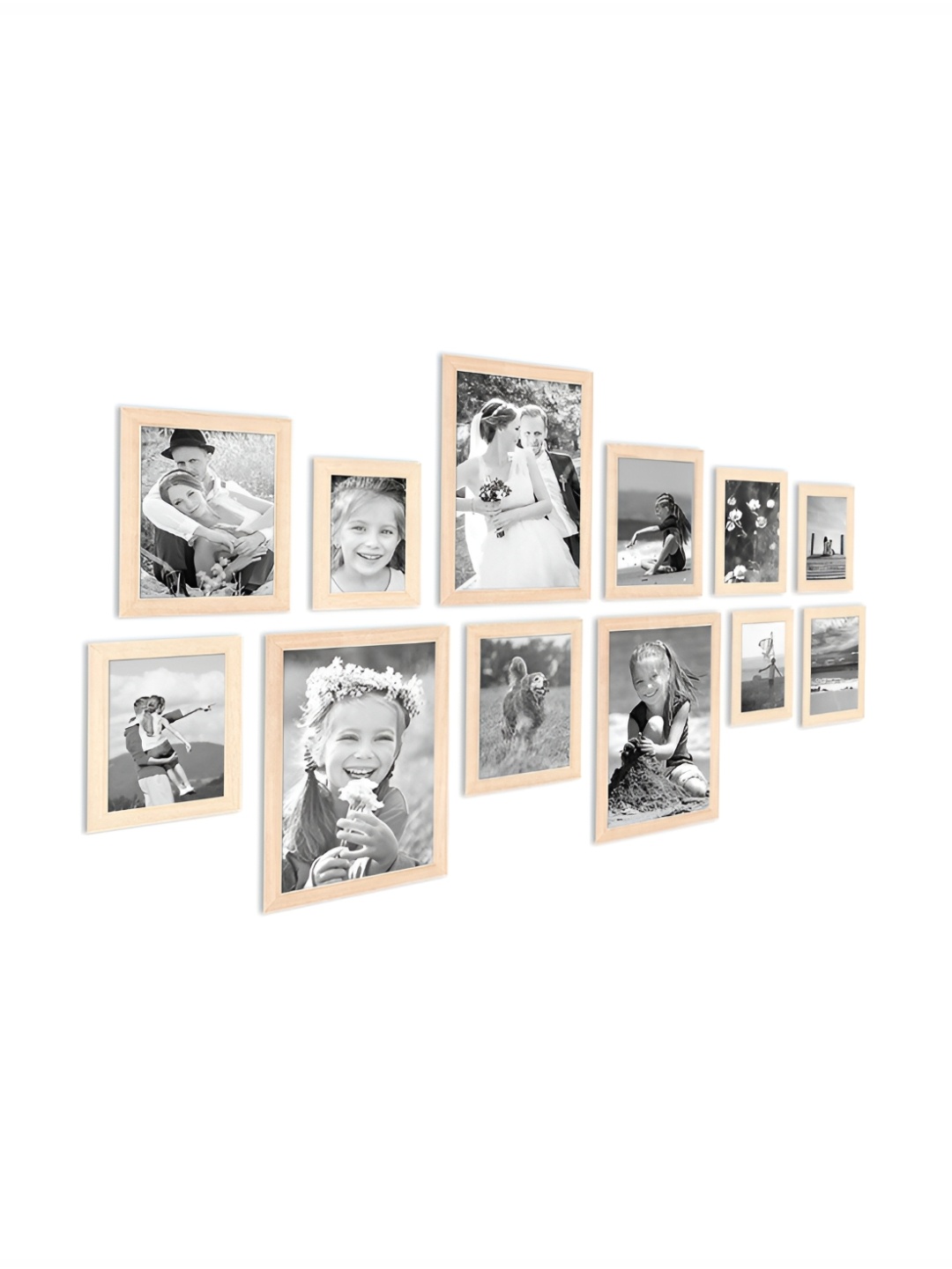 

ArtzFolio Camel Brown 12 Pieces Wooden Wall Photo Frames