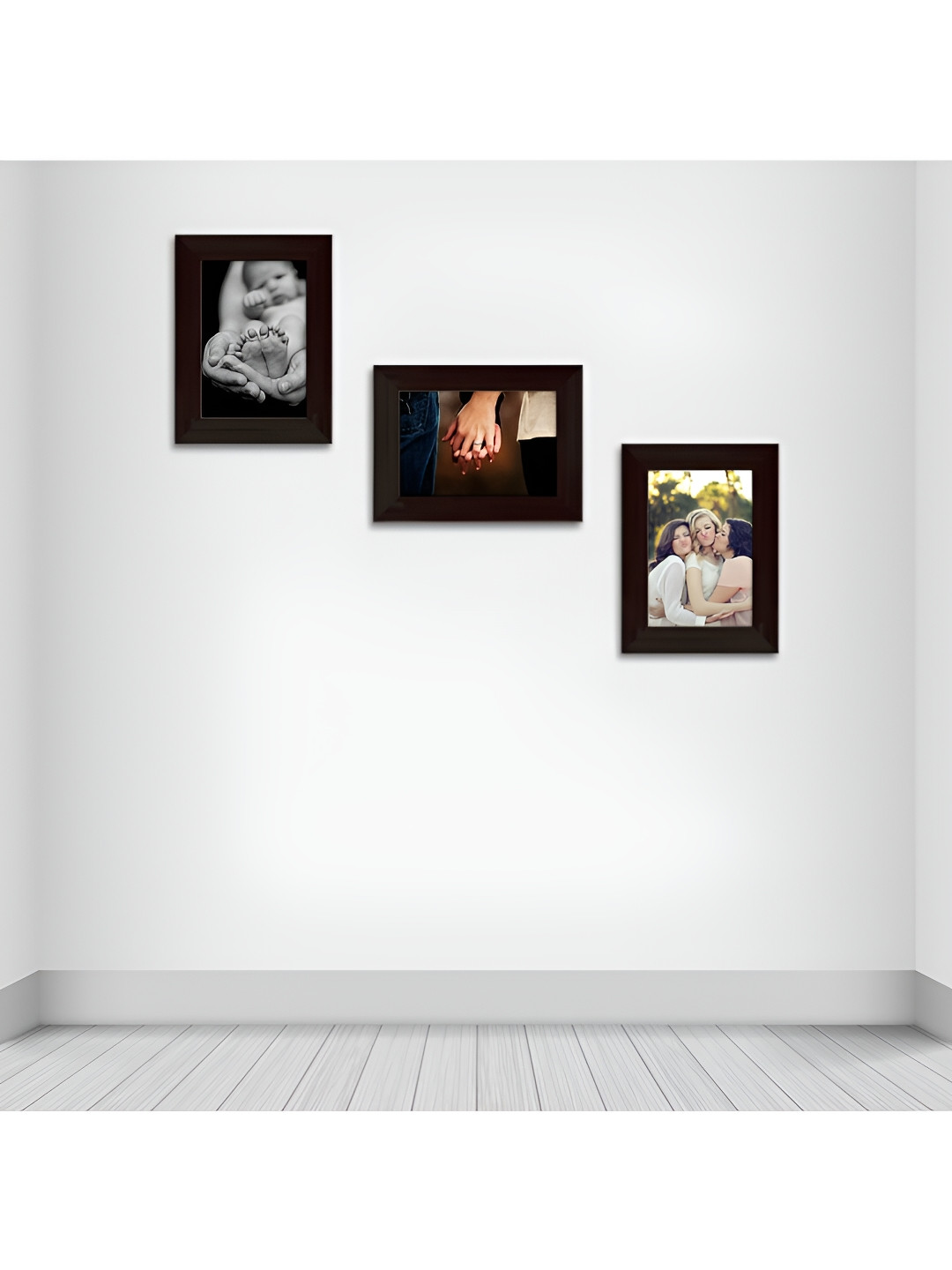 

ArtzFolio Brown 3 Pieces Wooden Wall Photo Frames