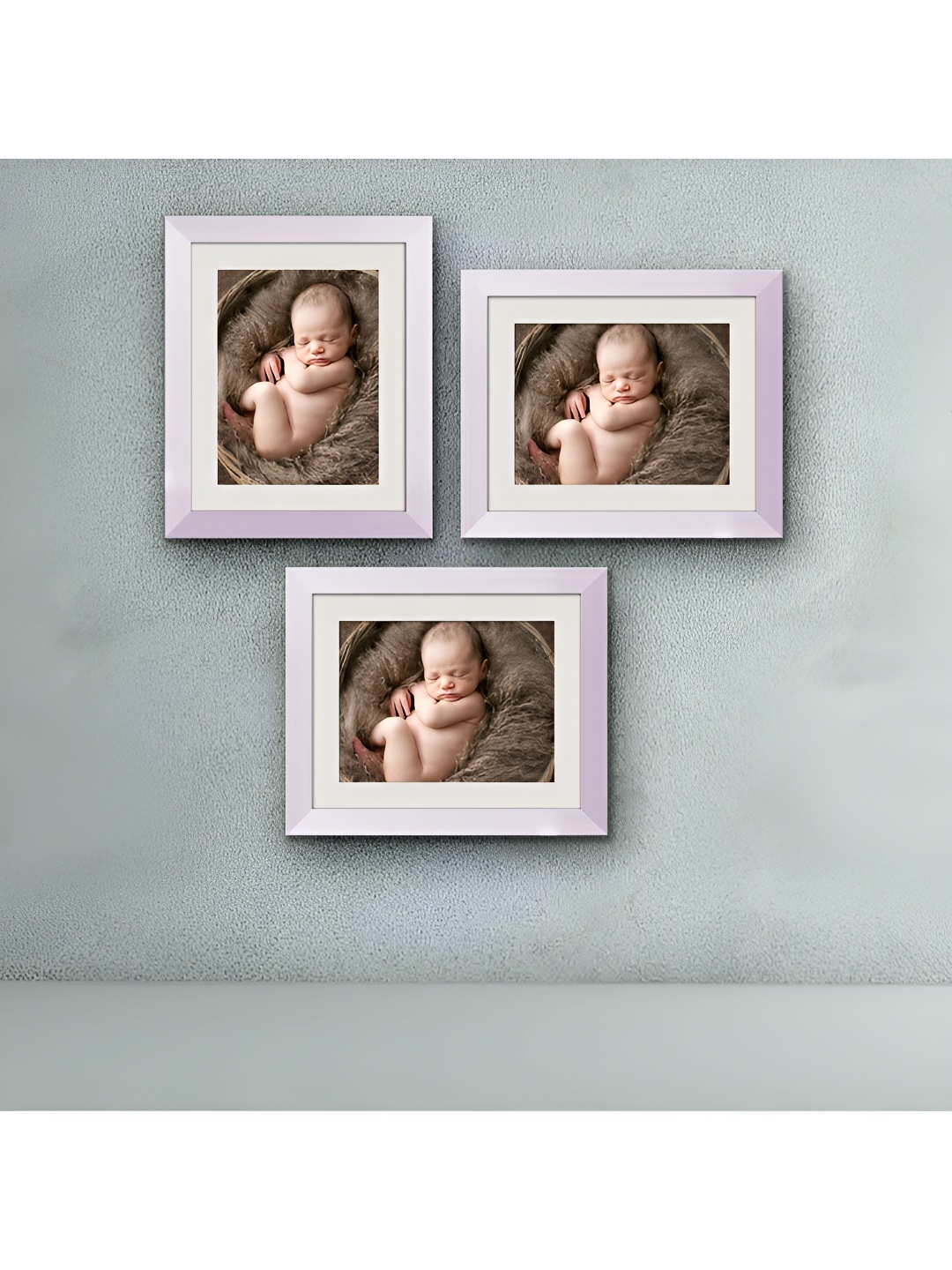 

ArtzFolio White 3 Pieces Wooden Wall Photo Frames