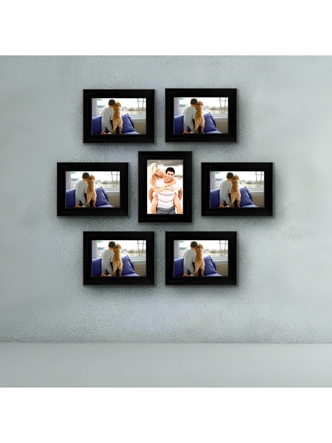 

ArtzFolio Black 7 Pieces Wooden Wall Photo Frames
