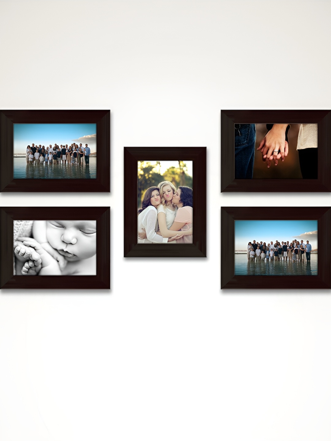 

ArtzFolio Brown 5 Pieces Wooden Wall Photo Frames